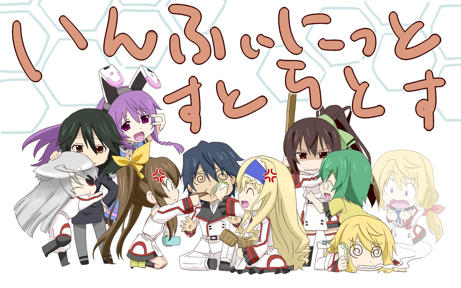 Anime Infinite Stratos 1600x1000