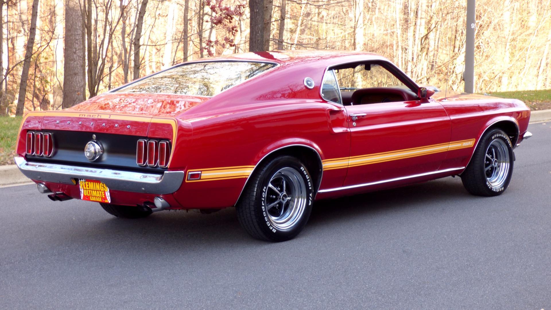 Car Fastback Ford Mustang Mach 1 Muscle Car Red Car 1920x1080