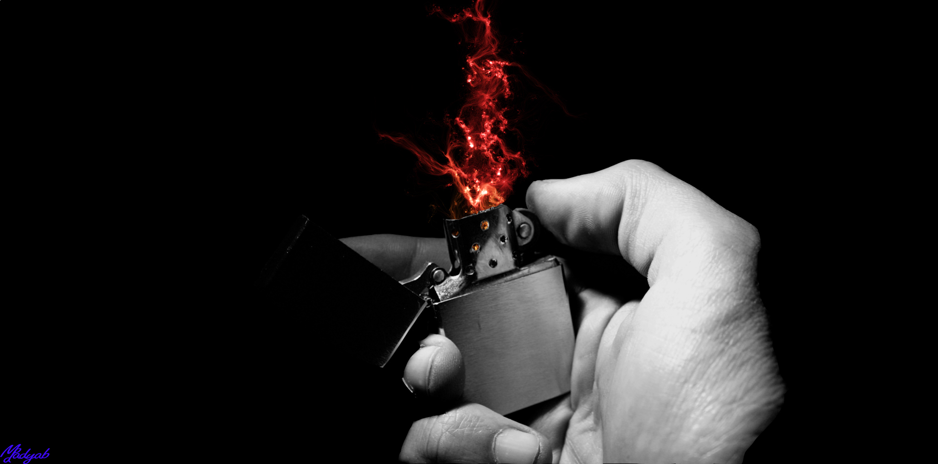 Flame Hand Lighter 1920x950