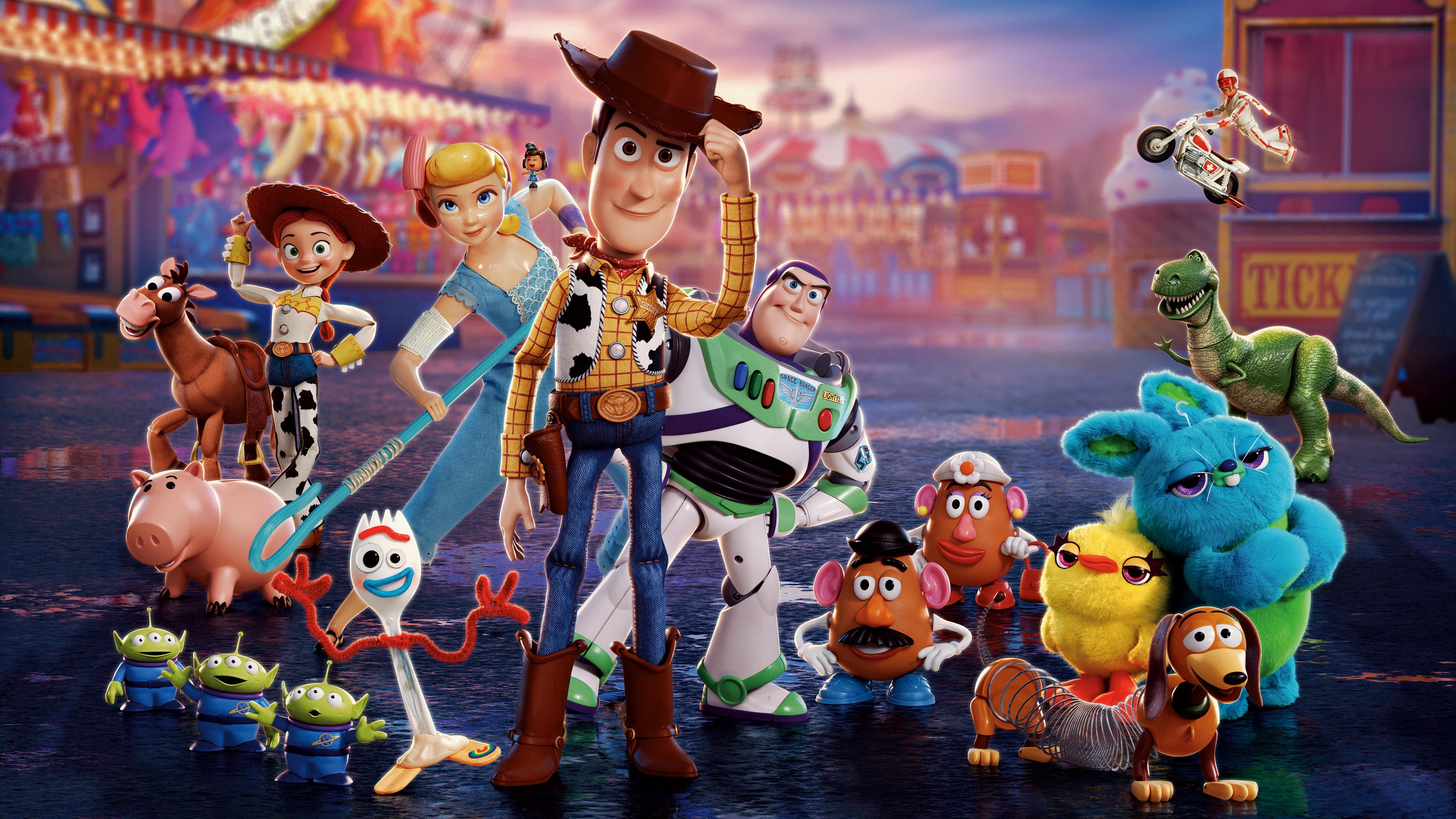 Bo Peep Buzz Lightyear Forky Toy Story Jessie Toy Story Woody Toy Story 3840x2160