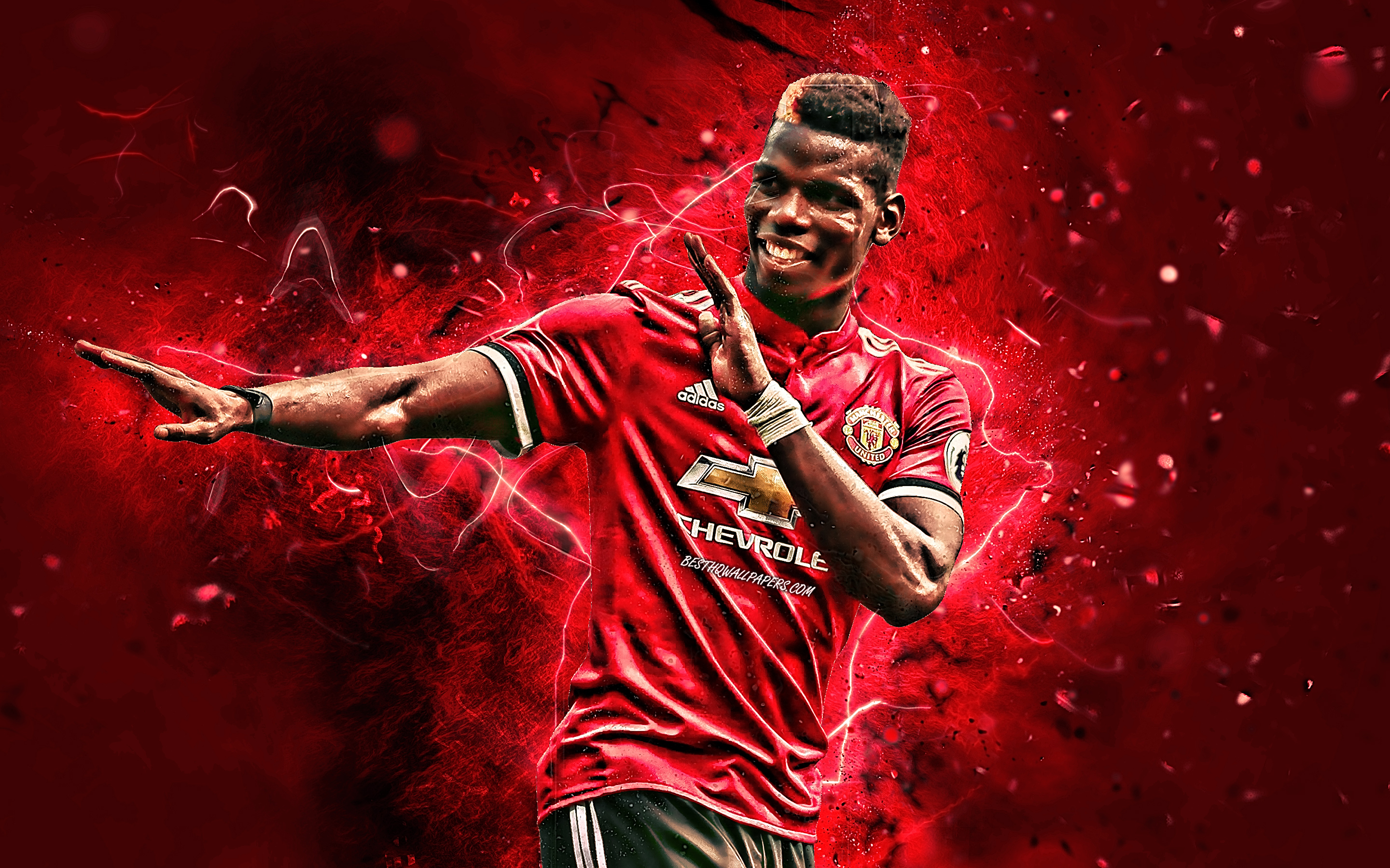 French Manchester United F C Paul Pogba Soccer 2880x1800