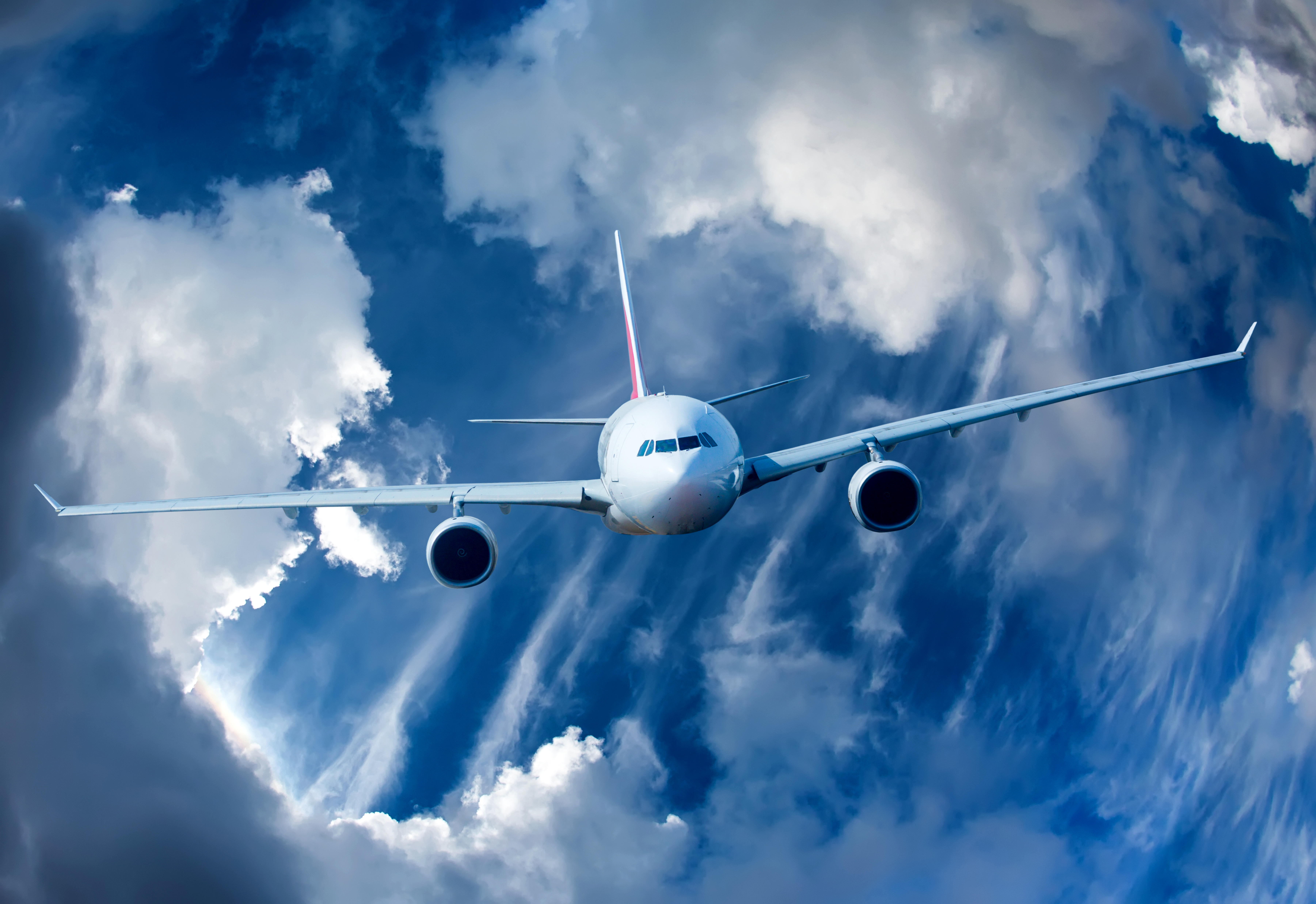 Aircraft Cloud Passenger Plane Sky 7204x4950