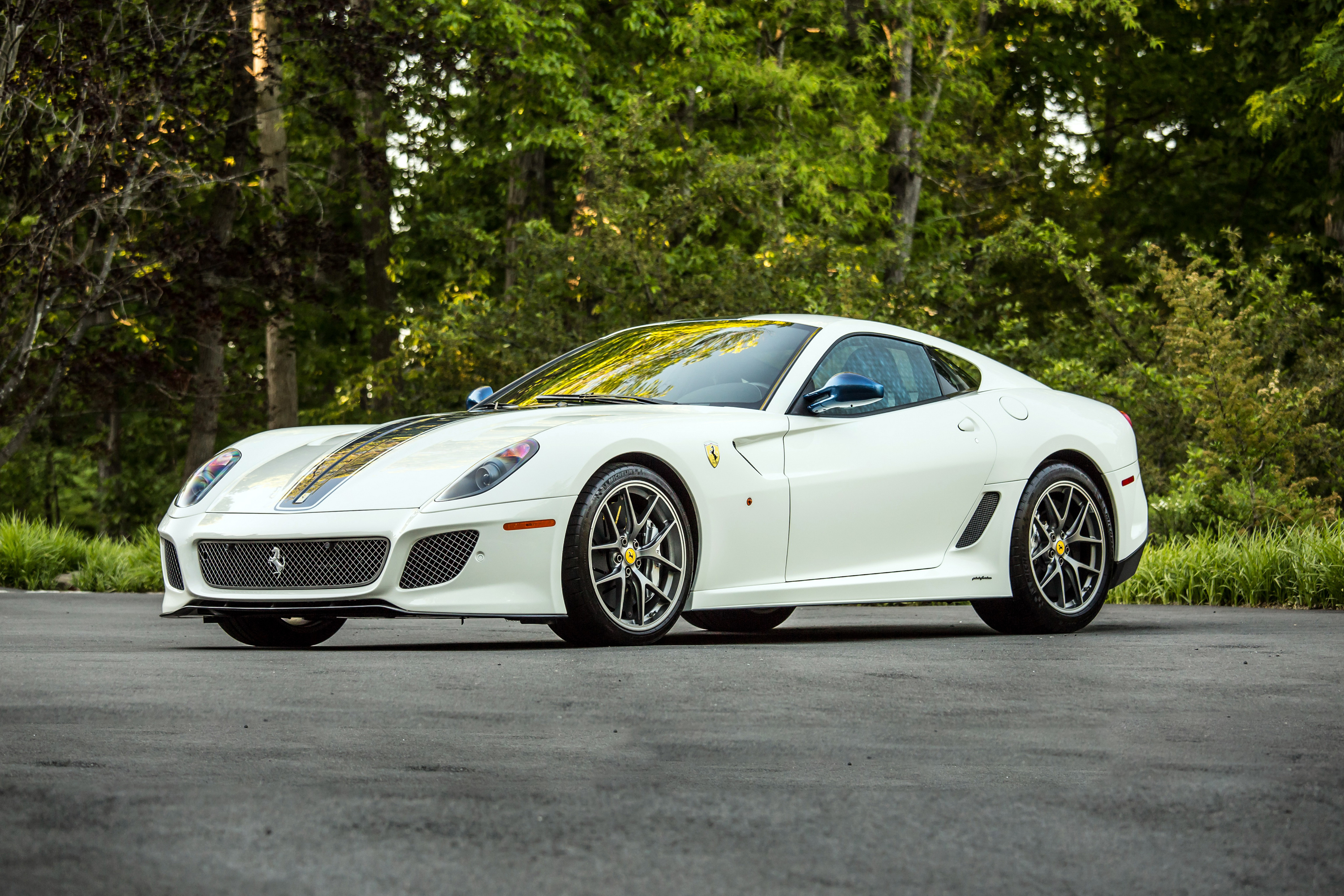 Car Ferrari Ferrari 599 Gto Grand Tourer Supercar Vehicle White Car 3000x2000