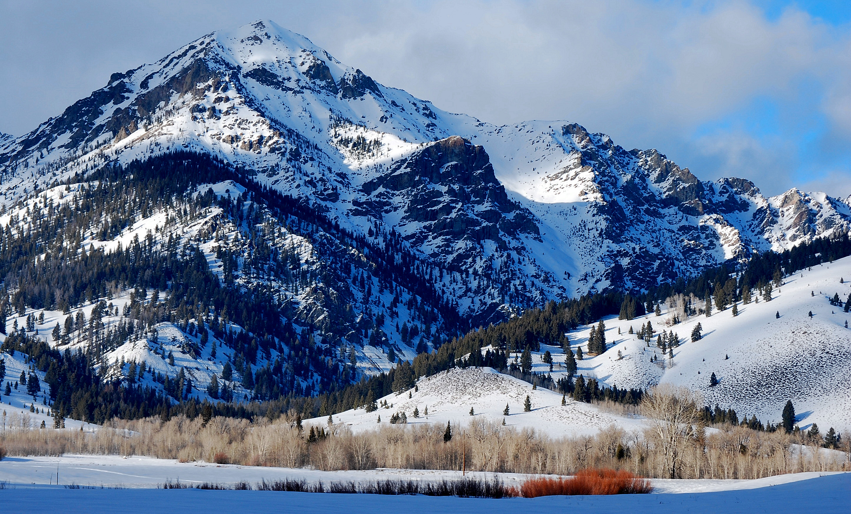 Idaho Landscape Mountain Nature Snow Winter 2891x1746