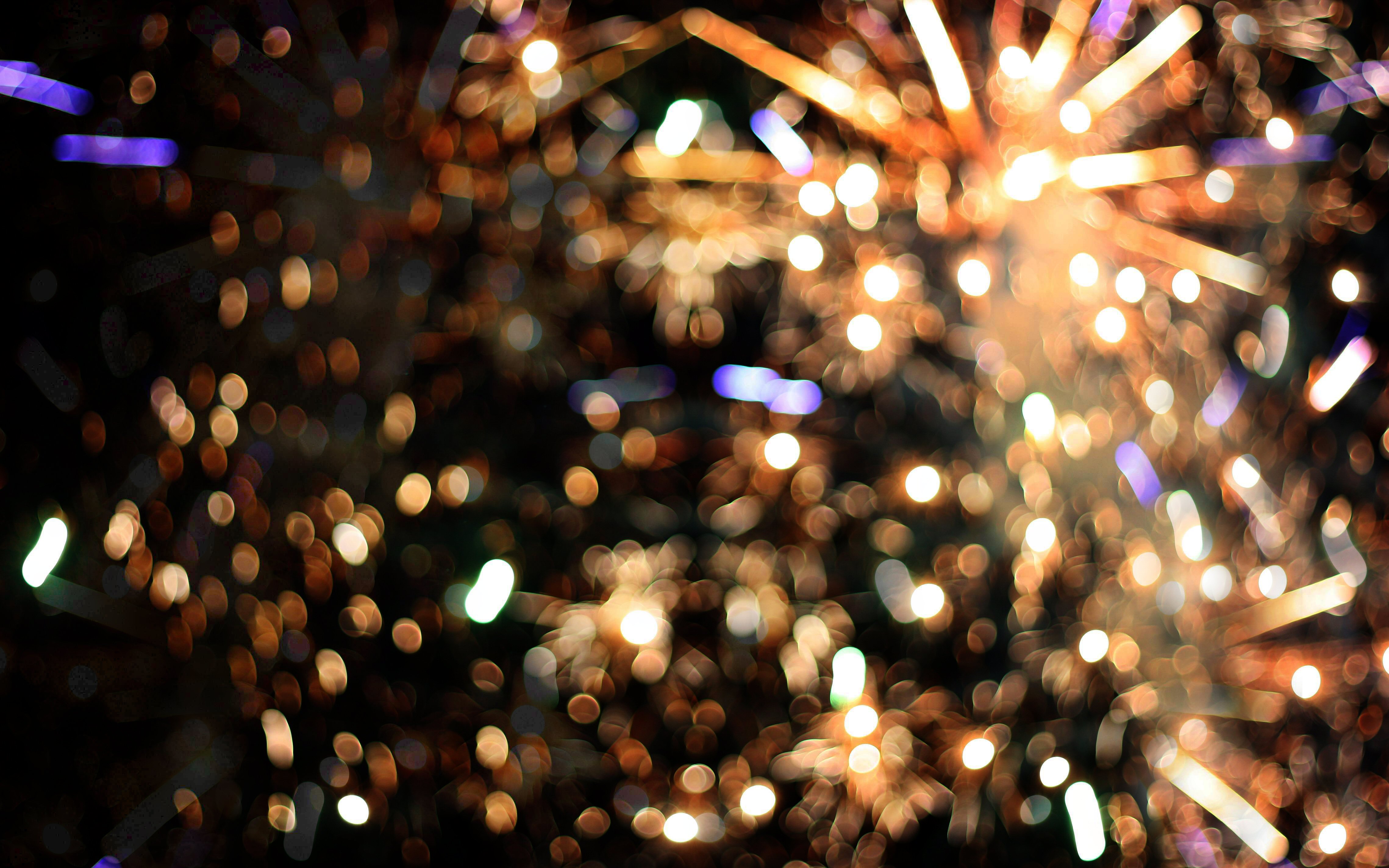 Bokeh Fireworks New Year 4556x2848