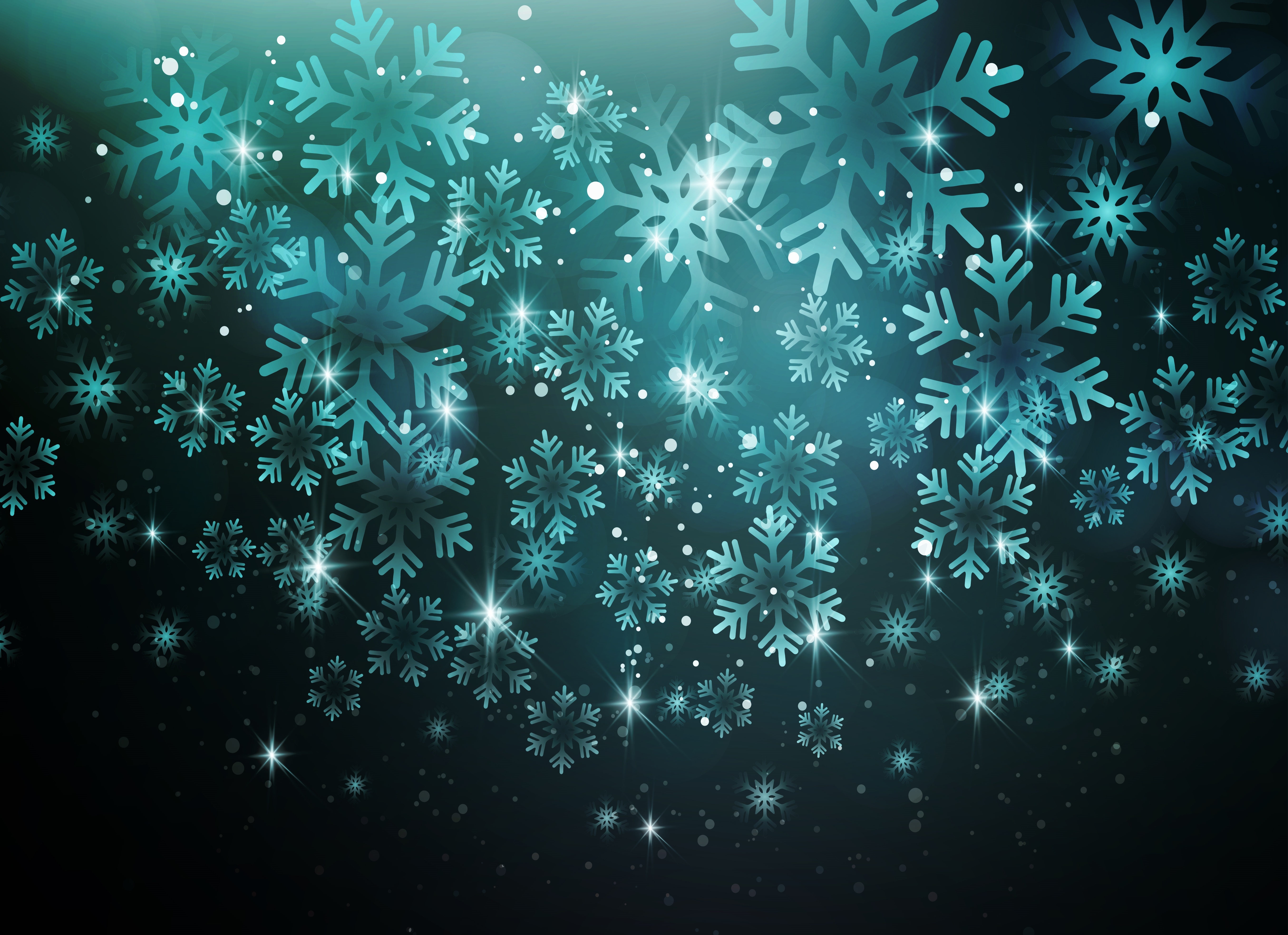 Blue Snowflake 5417x3931