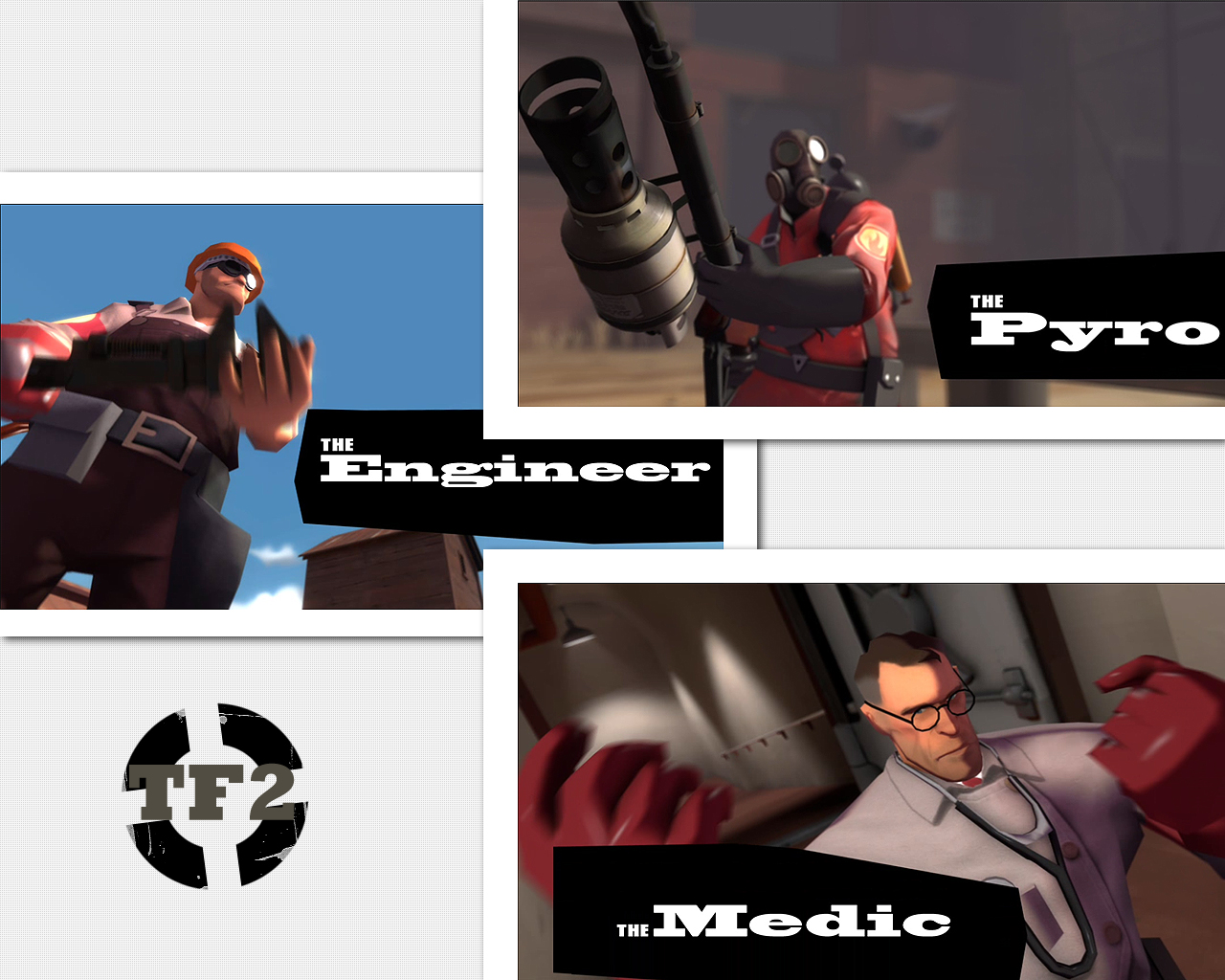 Engineer Team Fortress Medic Team Fortress Pyro Team Fortress 1280x1024