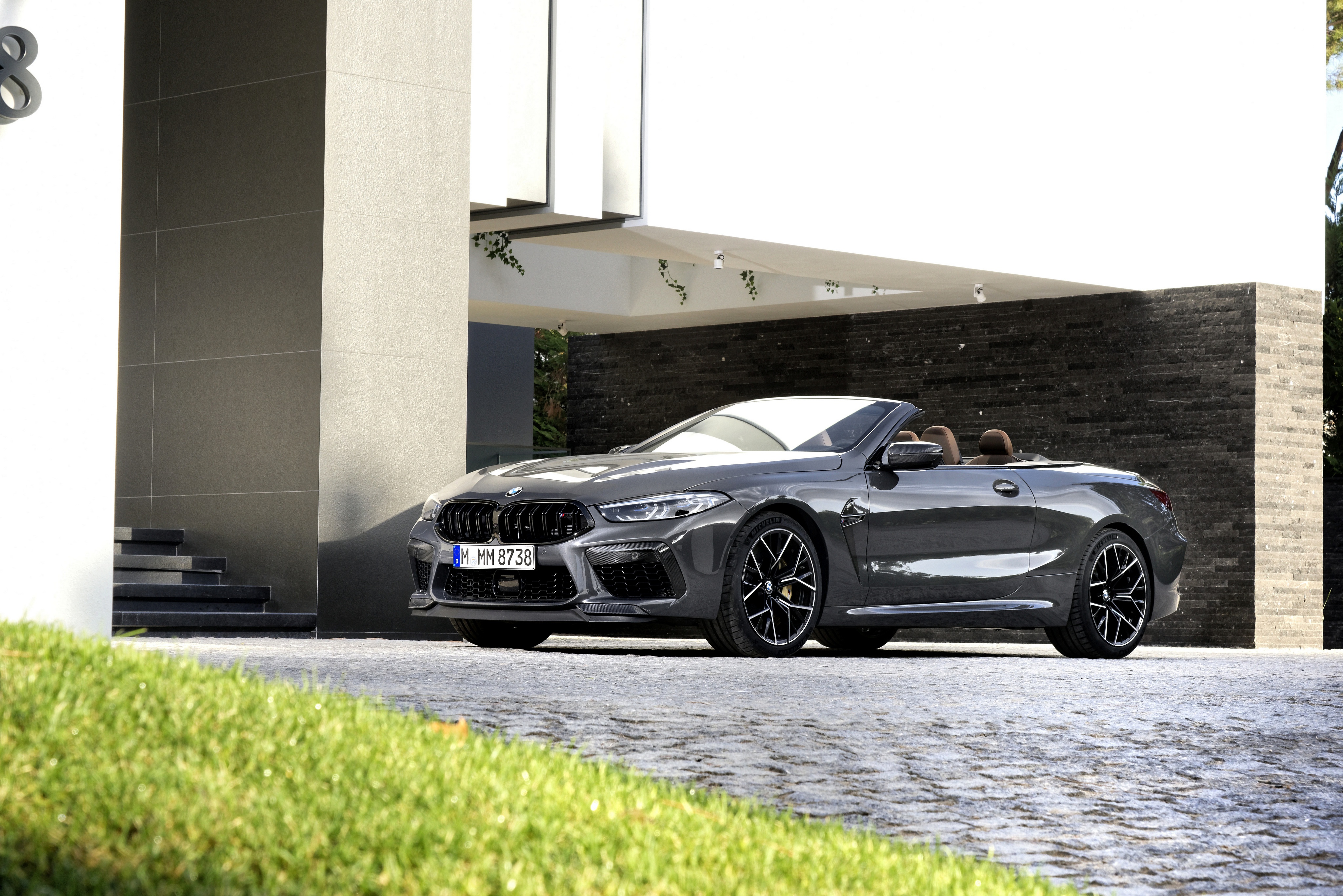 Bmw Bmw M8 Cabriolet Car Grand Tourer Silver Car Vehicle 4096x2734