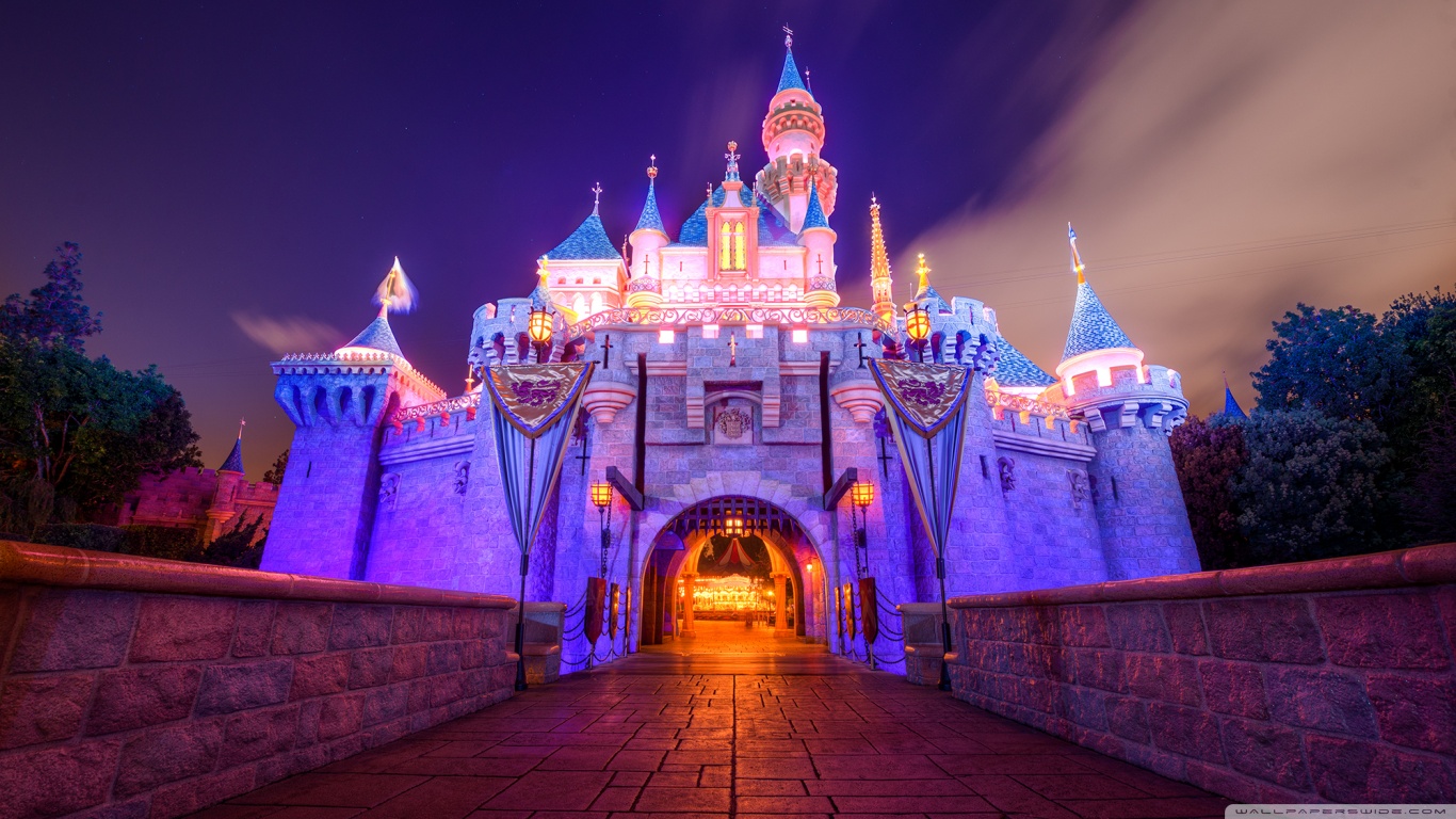 Castle Disneyland Sleeping Beauty Castle 1366x768
