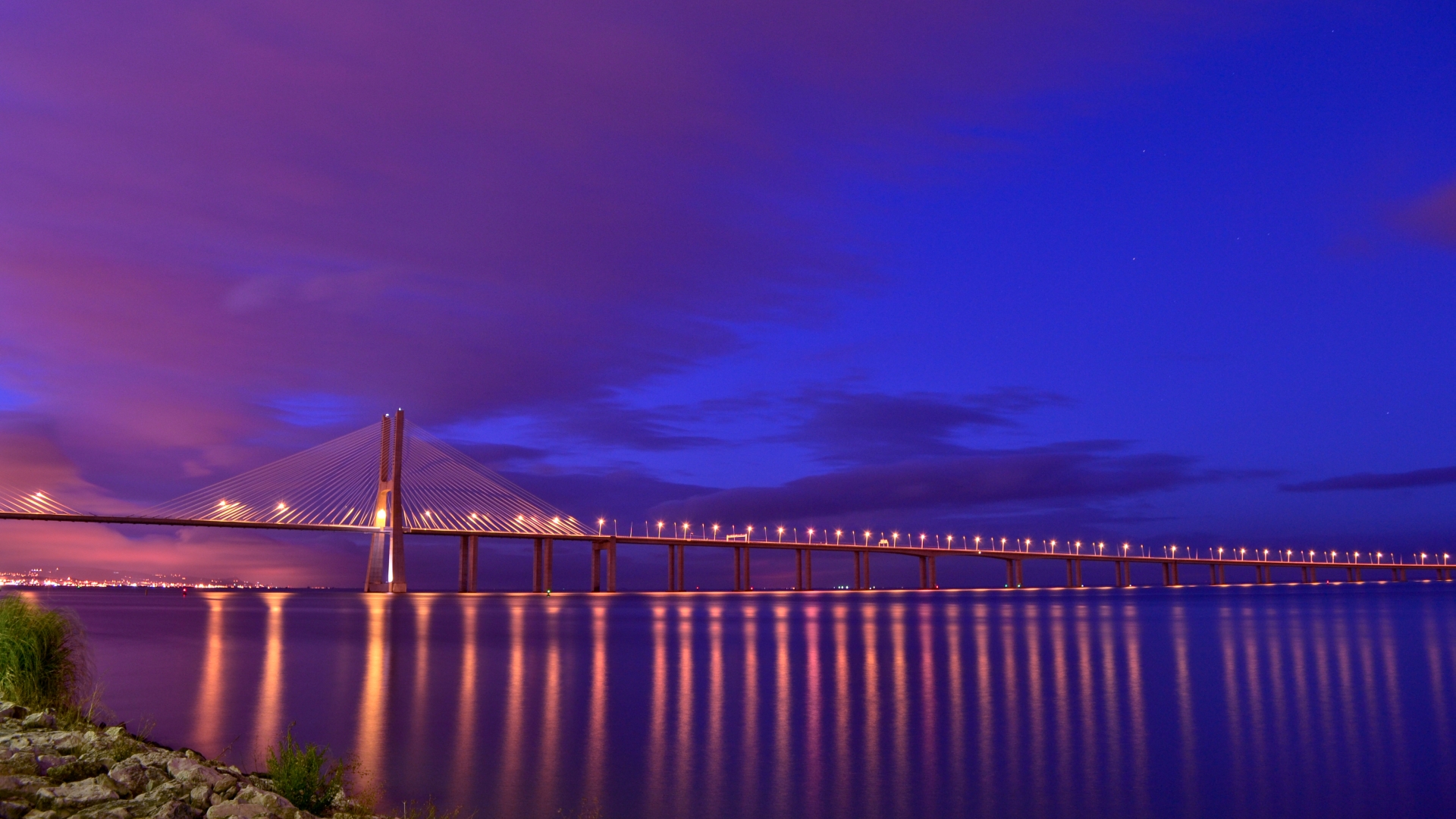 Man Made Vasco Da Gama Bridge 1920x1080