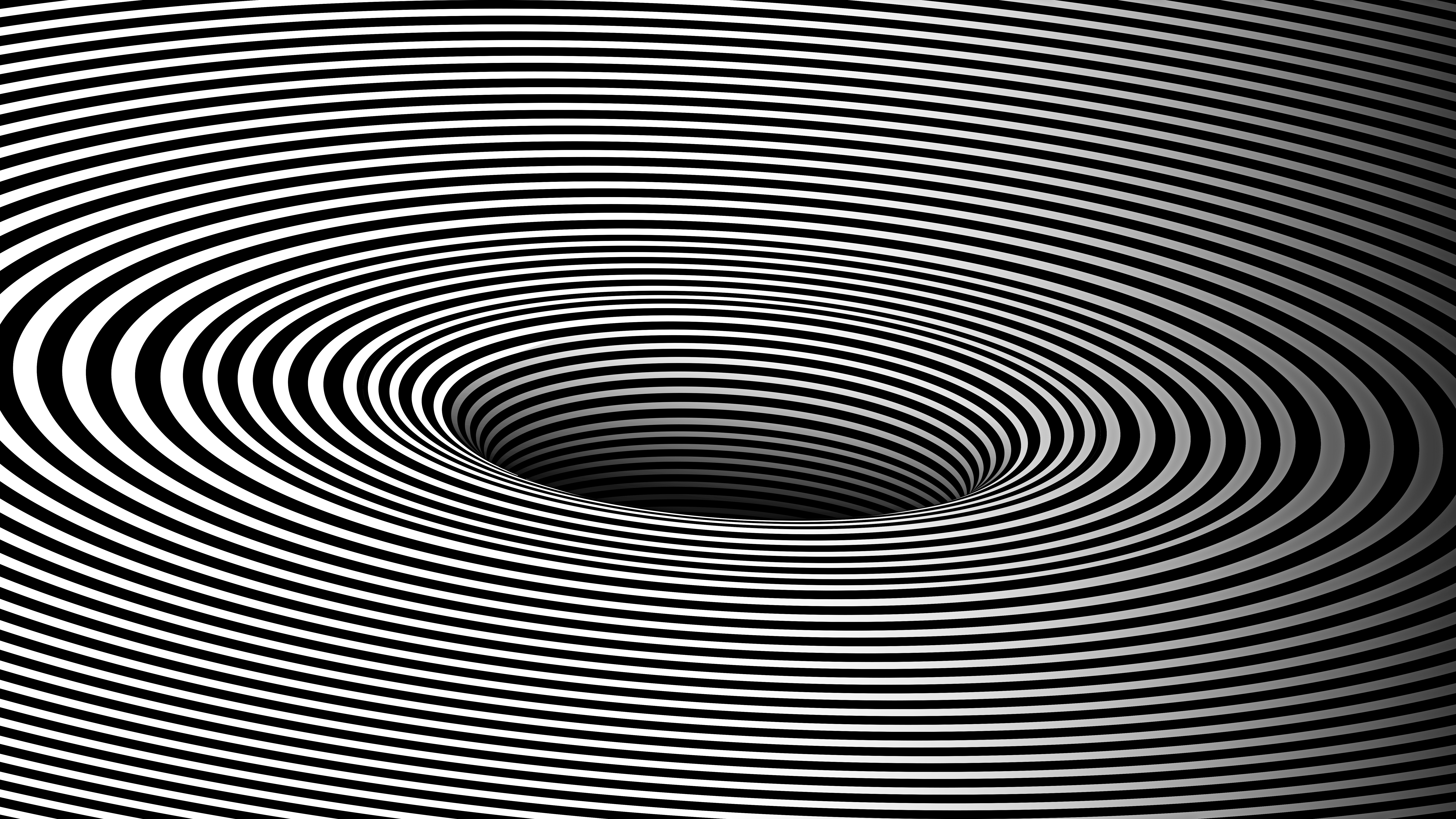 Black Amp White Optical Illusion 8000x4500