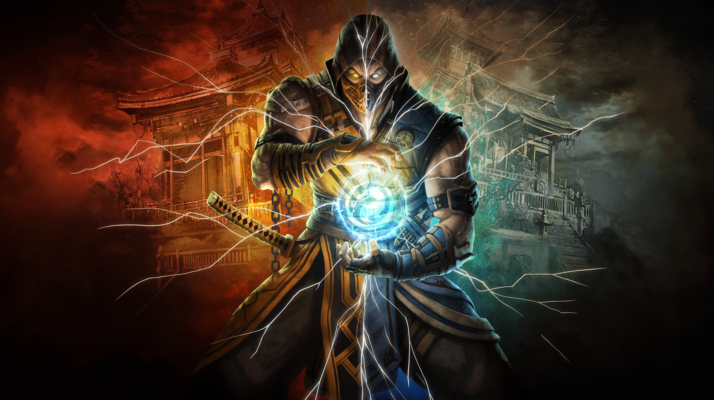 Mortal Kombat Scorpion Mortal Kombat Sub Zero Mortal Kombat 2500x1400