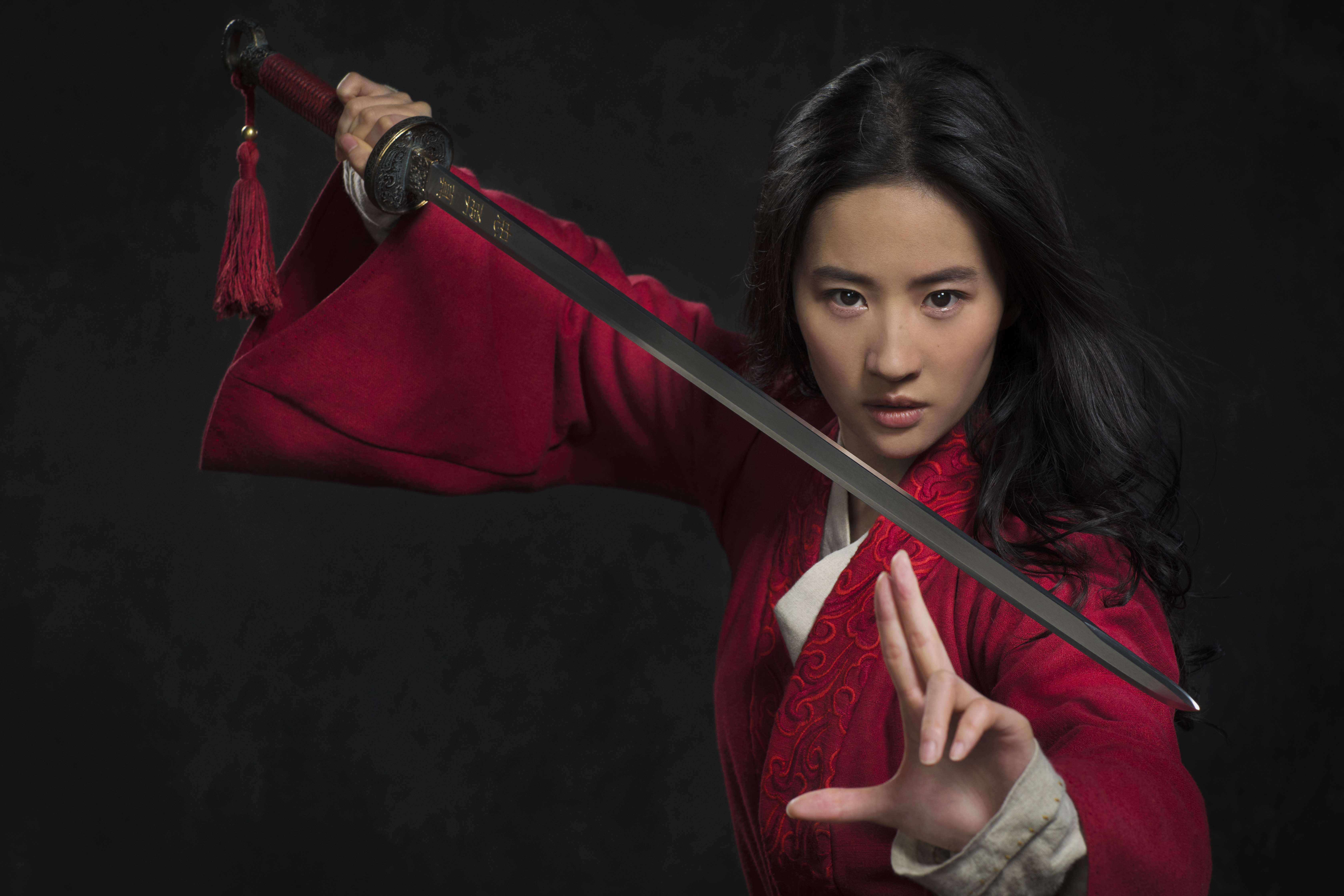Actress Chinese Liu Yifei Model Mulan Sword 6720x4480