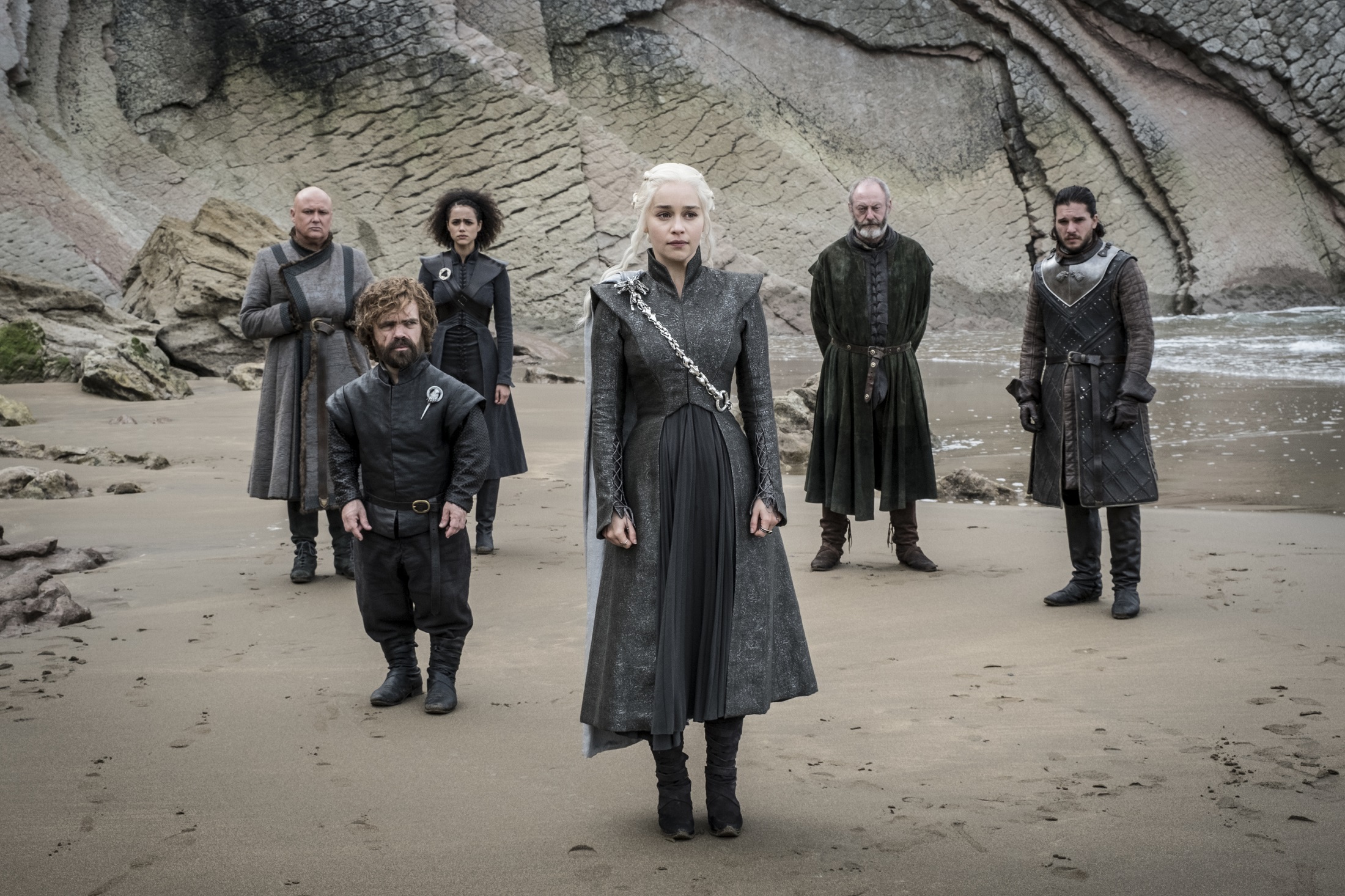 Daenerys Targaryen Davos Seaworth Jon Snow Lord Varys Missandei Game Of Thrones Tyrion Lannister 2200x1466
