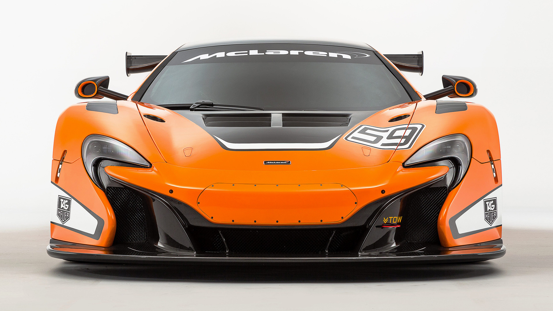 Mclaren 650s Gt3 Orange Car Race Car Racing Sport Car 1920x1080