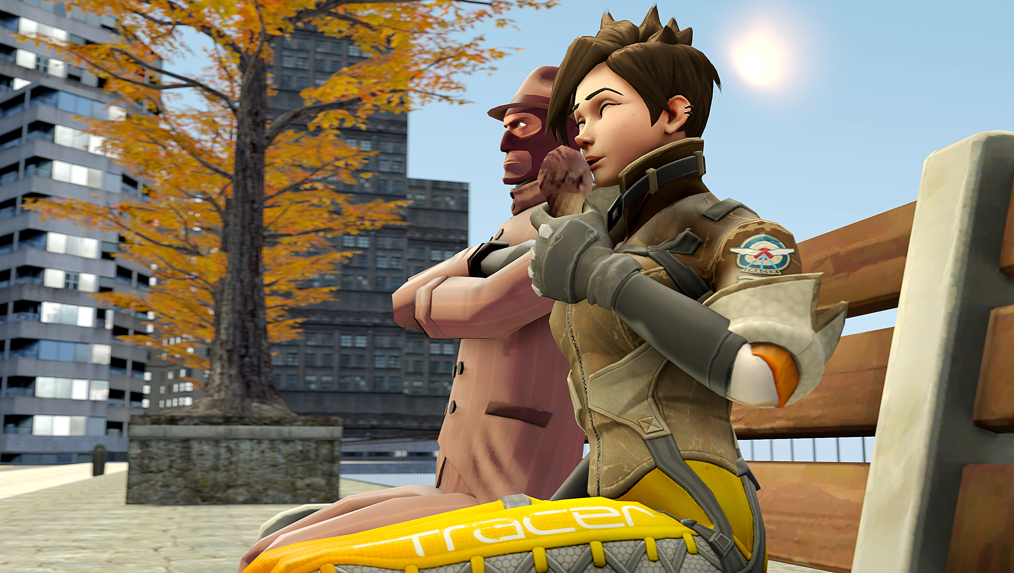 Spy Team Fortress Tracer Overwatch 3238x1830