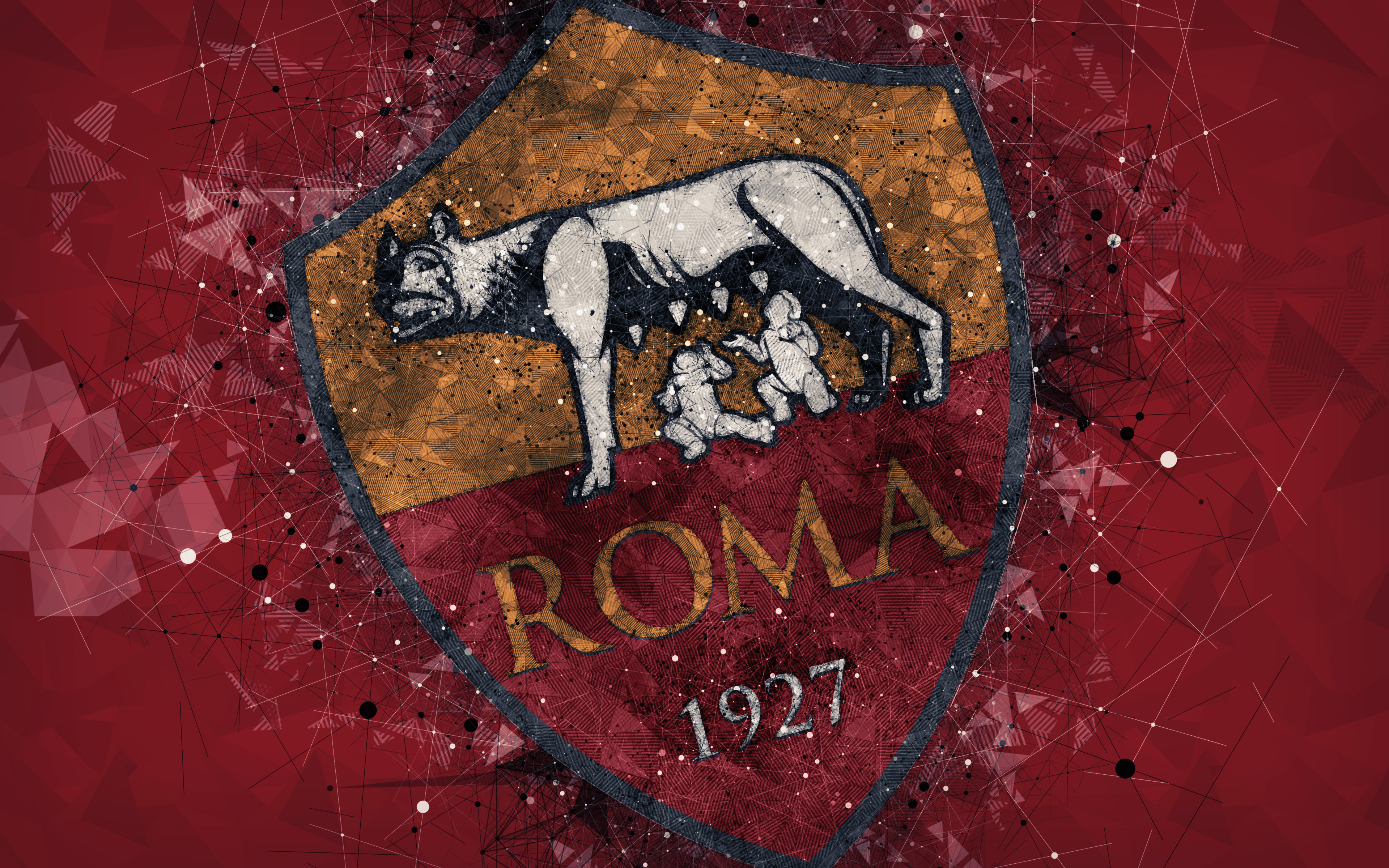 A S Roma Logo Soccer 3840x2400
