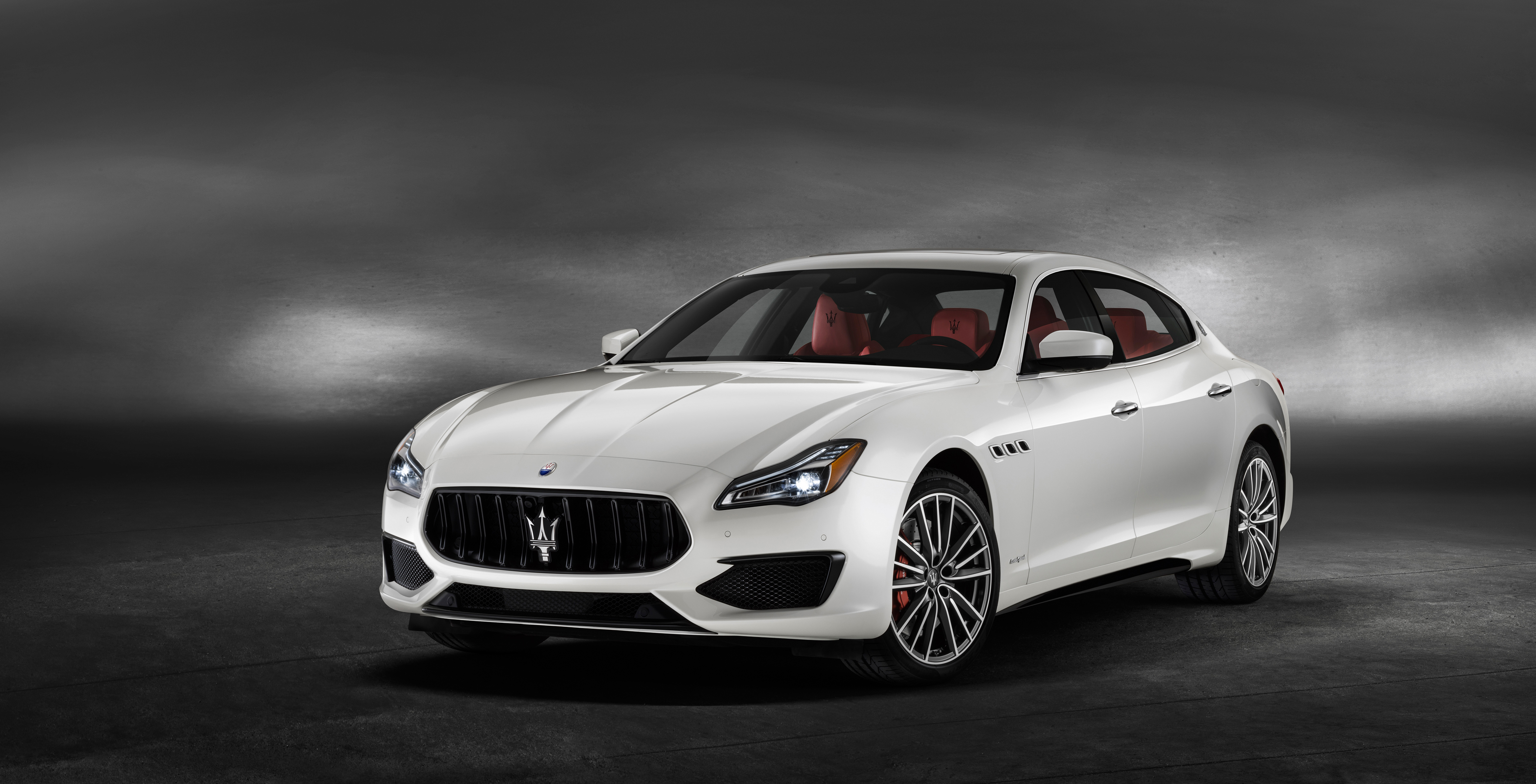 Car Luxury Car Maserati Maserati Quattroporte Vehicle White Car 4096x2091