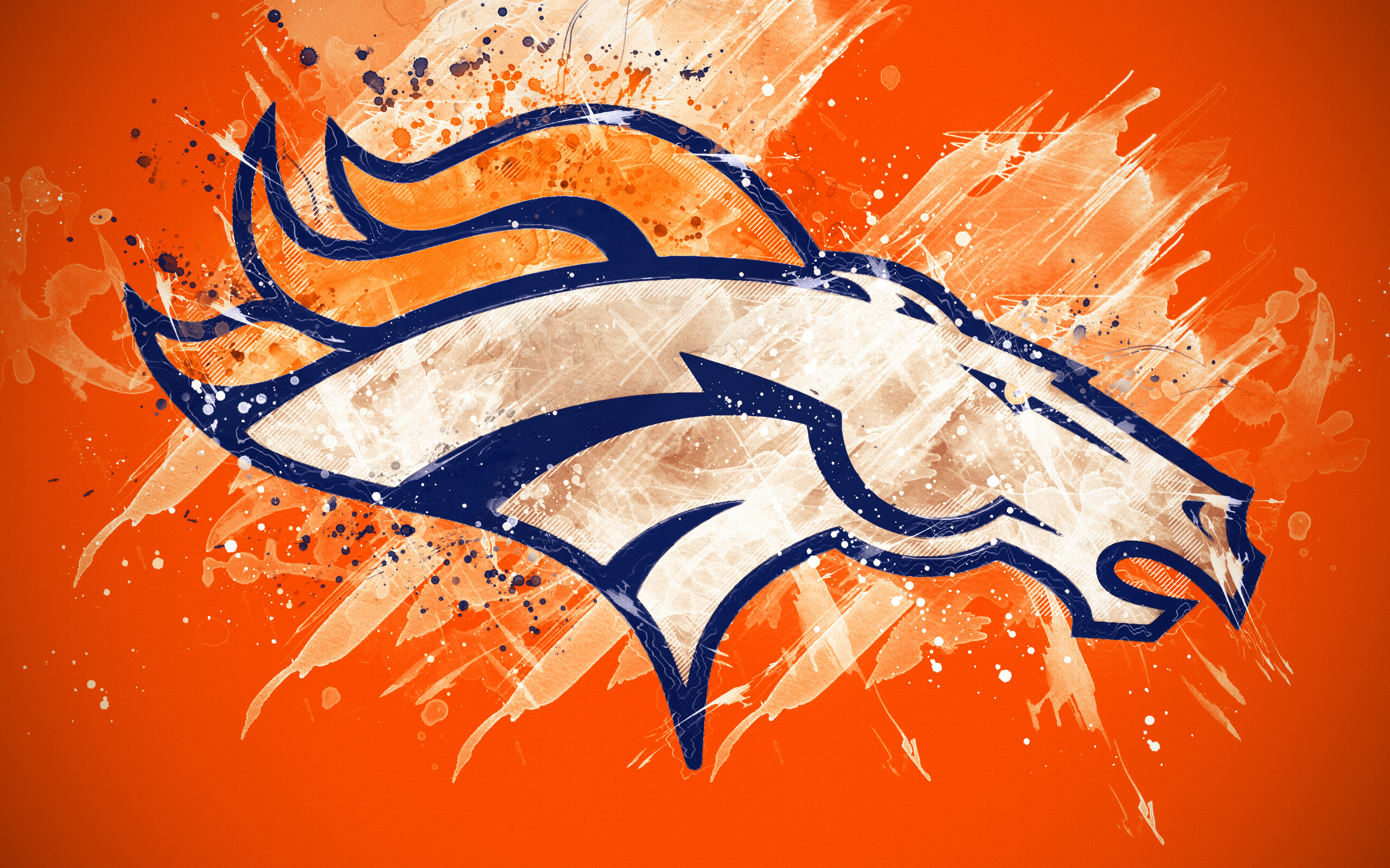 Denver Broncos Emblem Logo Nfl 3840x2400