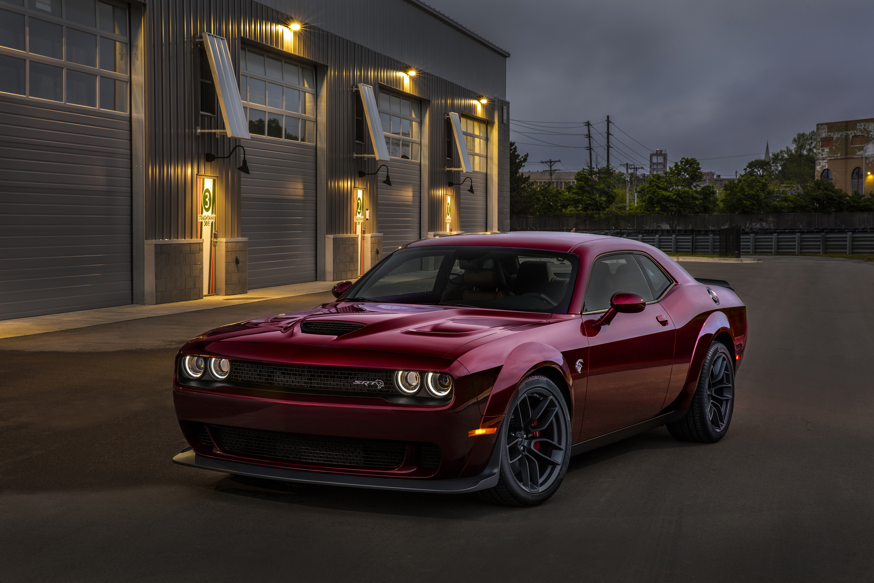 Car Dodge Dodge Challenger Dodge Challenger Srt Hellcat Muscle Car Red Car Vehicle 3000x2000