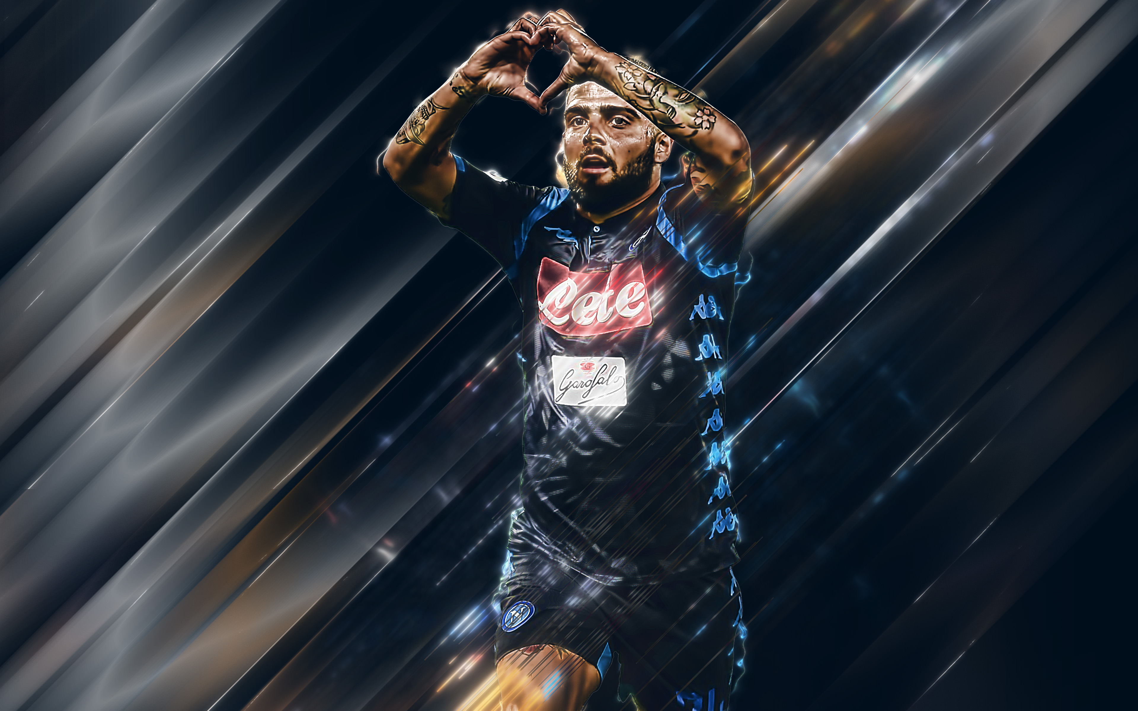 Italian Lorenzo Insigne S S C Napoli Soccer 3840x2400