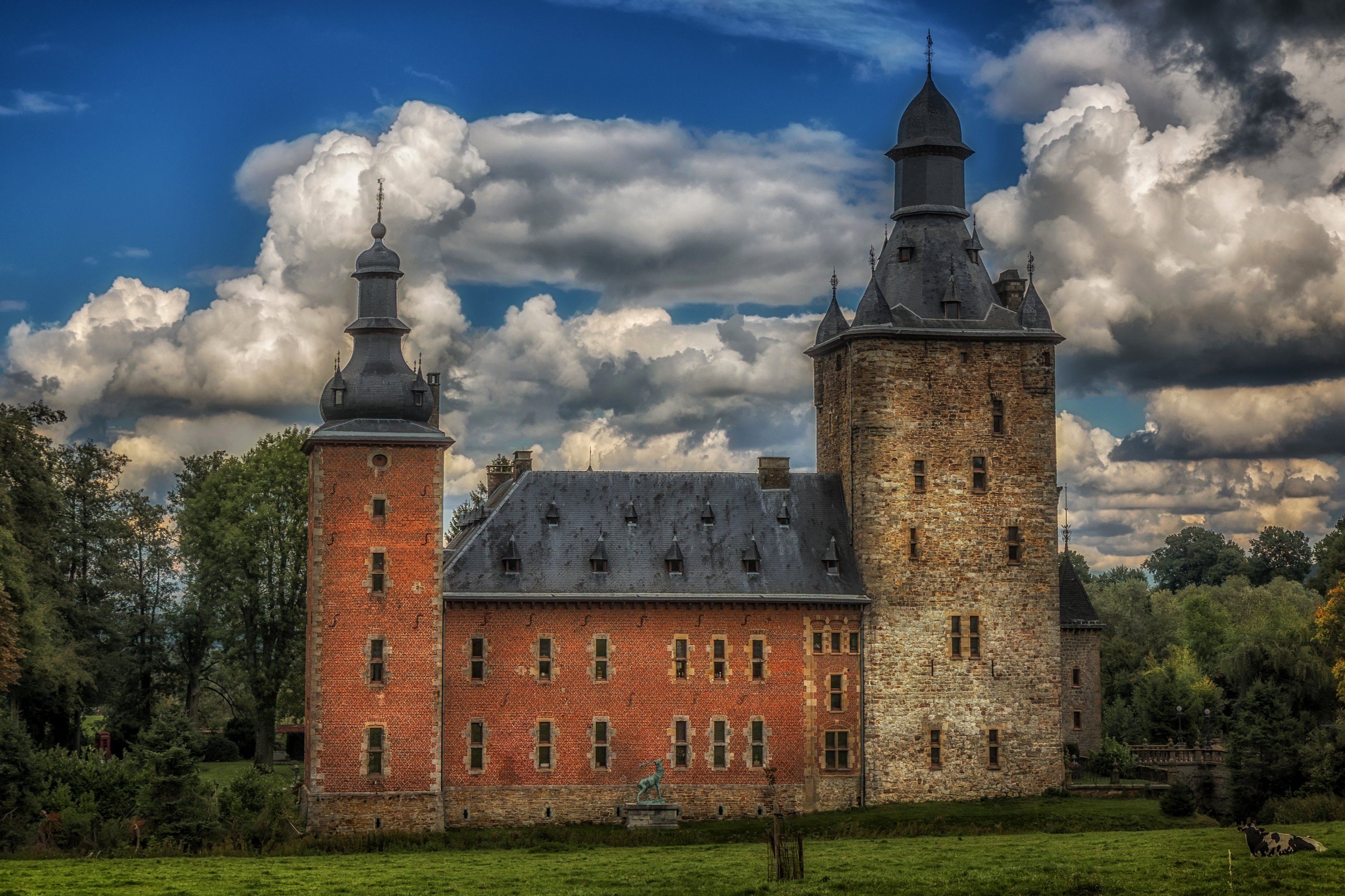 Architecture Belgium Castle 3000x2000