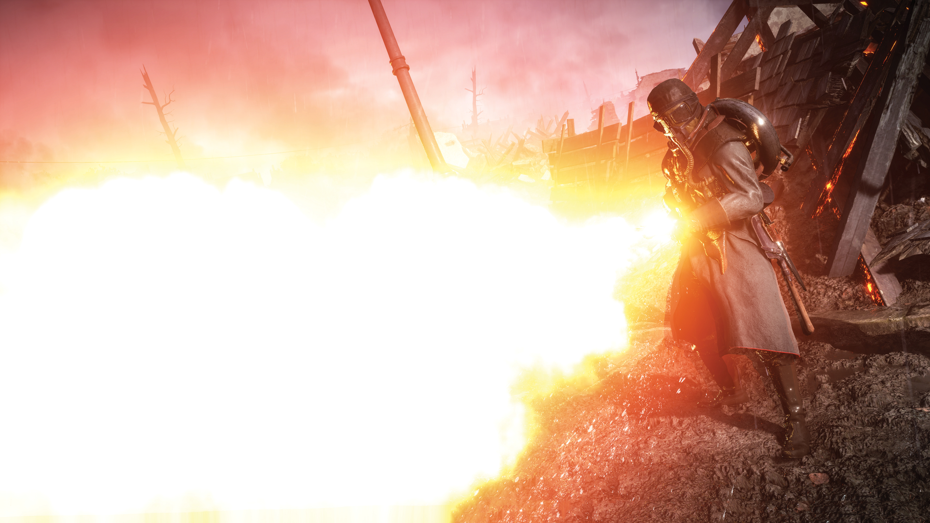 Battlefield 1 Flamethrower Soldier 3840x2160