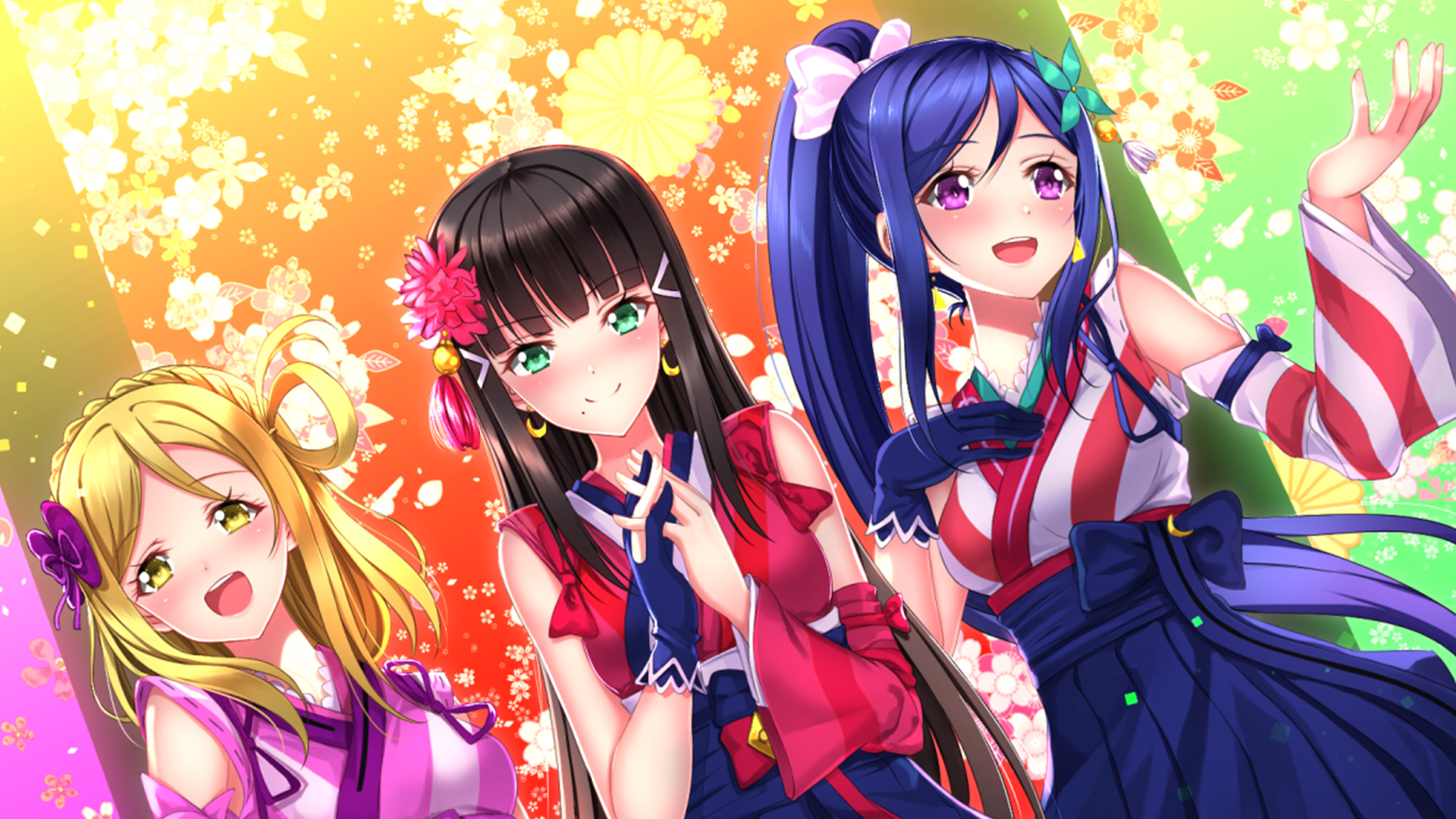 Anime Dia Kurosawa Kanan Matsuura Love Live Sunshine Mari Ohara 1920x1080