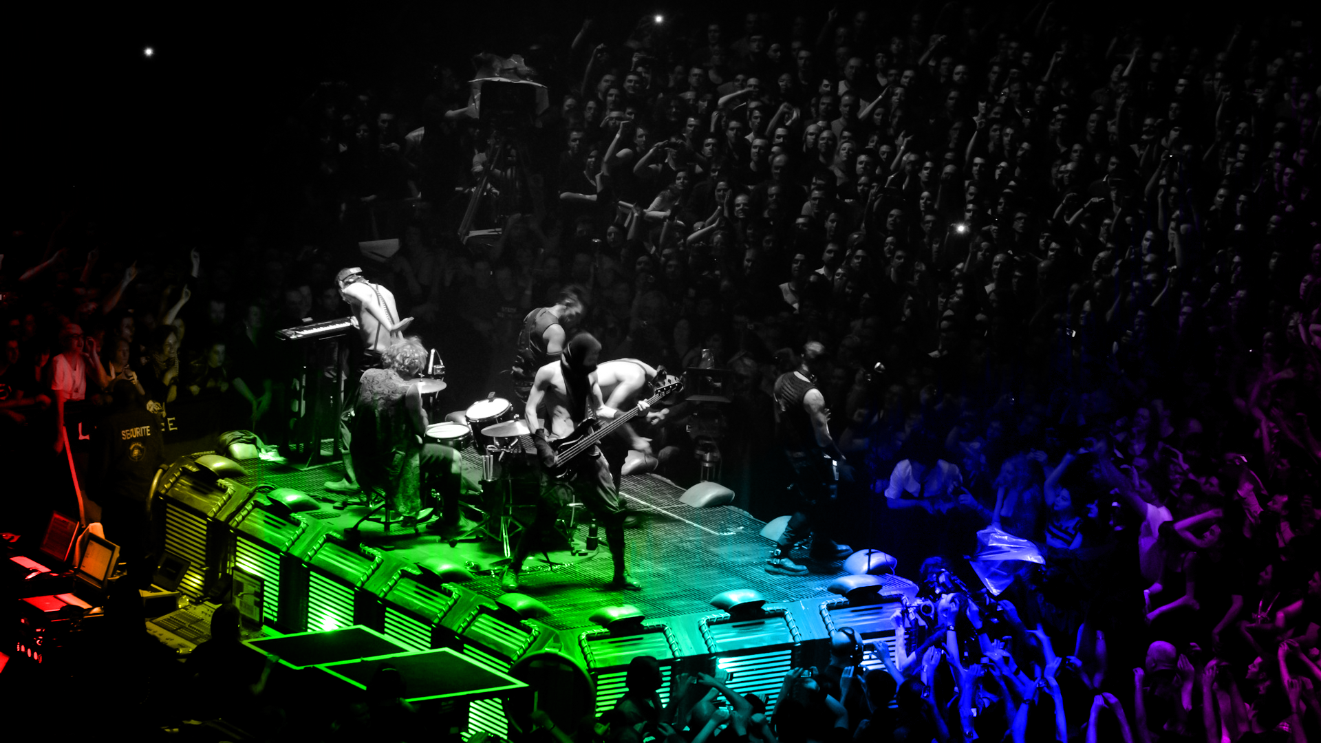 Colorful Concert Music Rammstein 1920x1080
