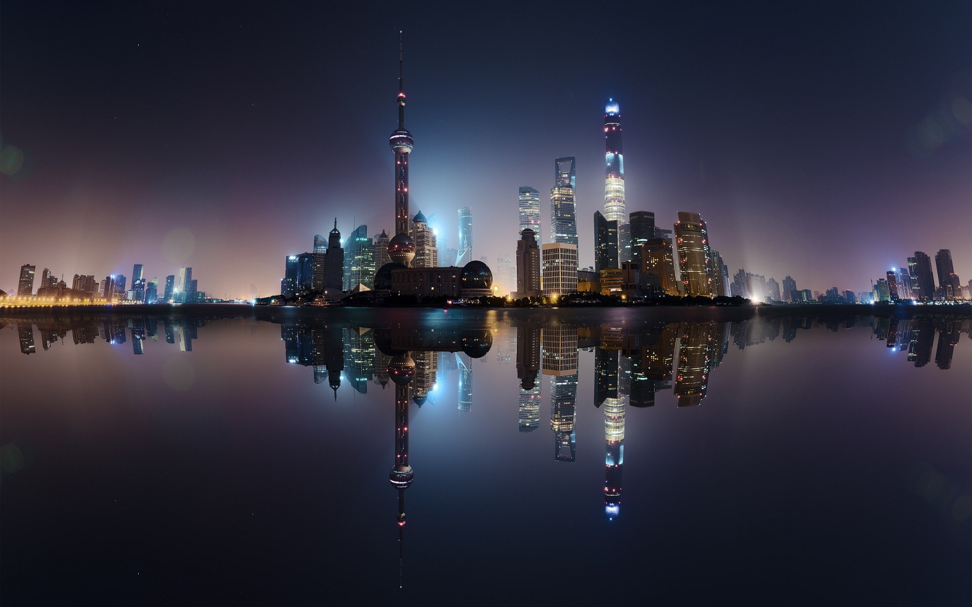 Building China Cityscape Manipulation Shanghai Skyscraper 1920x1200