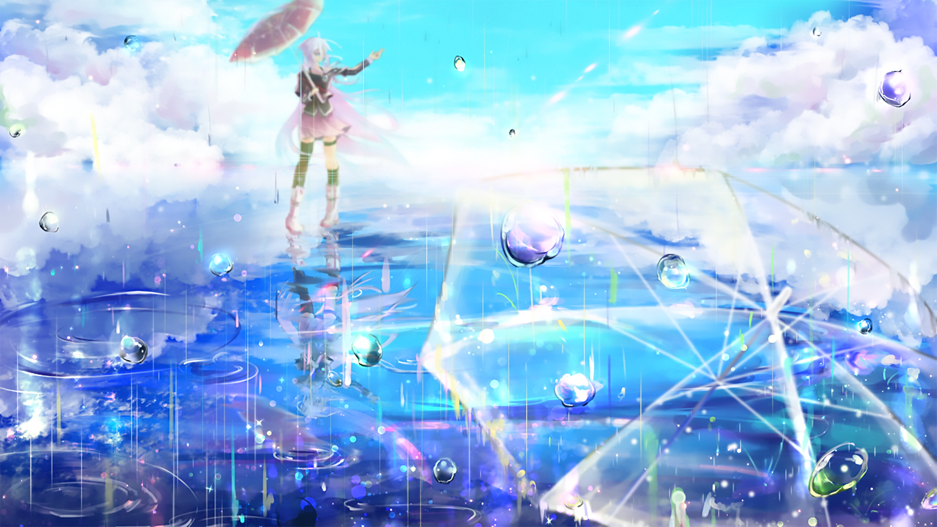 Ia Vocaloid Rain 1920x1080