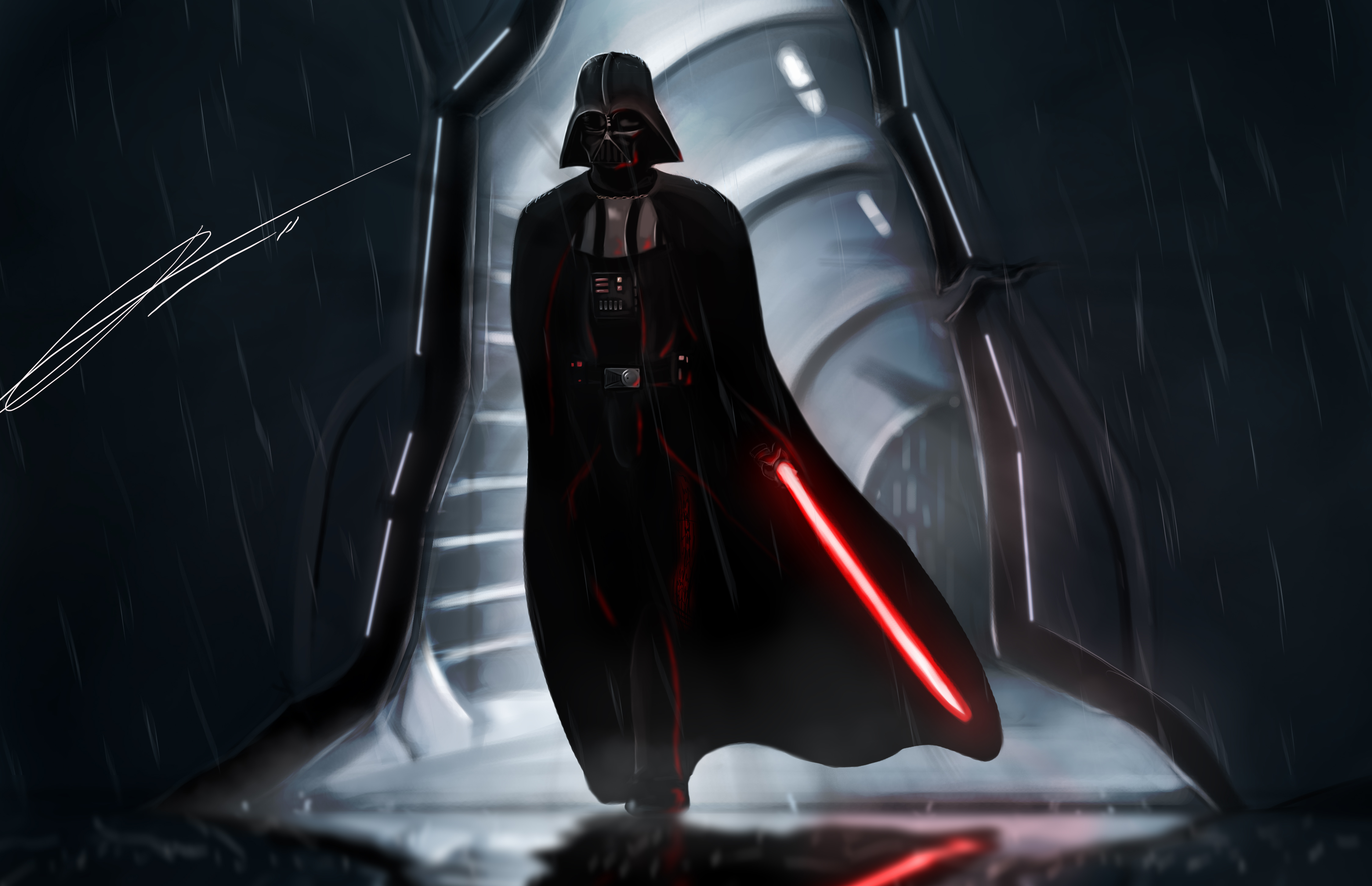 Darth Vader Lightsaber Sith Star Wars Star Wars 4495x2903
