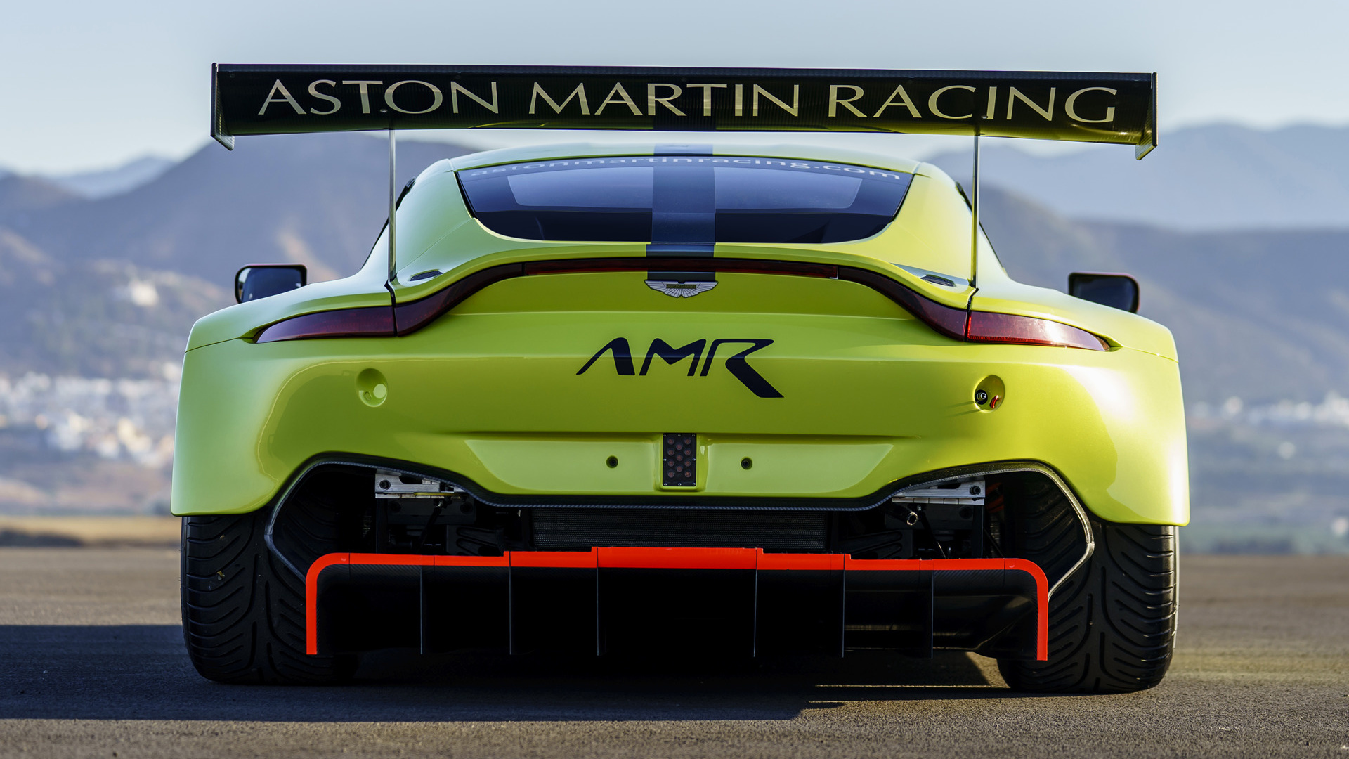 Aston Martin Vantage Gte Car Race Car Sport Car Yellow Car 1920x1080