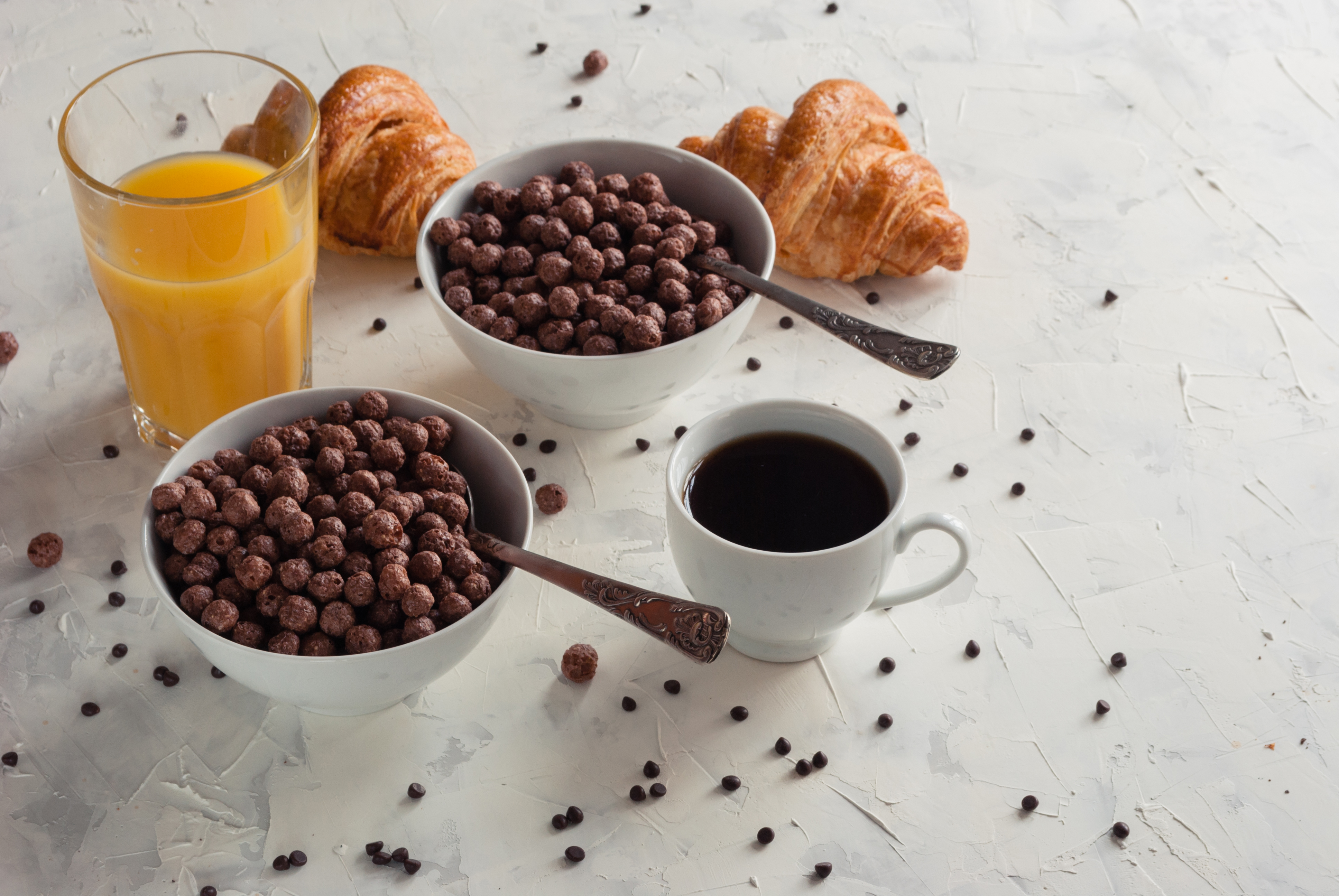 Breakfast Cereal Coffee Cup Still Life 3872x2592