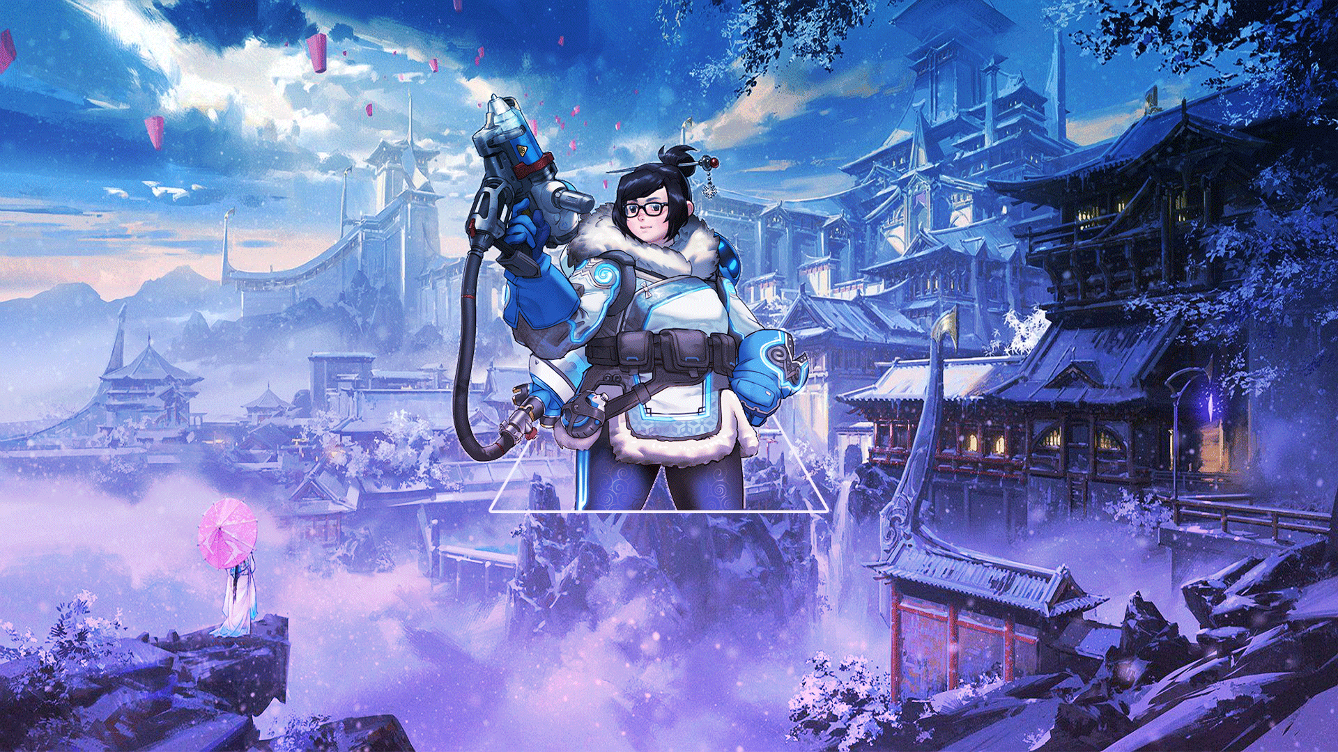Mei Overwatch Overwatch Anime Video Game Art PC Gaming PlayStation 4 Picture In Picture 1920x1080