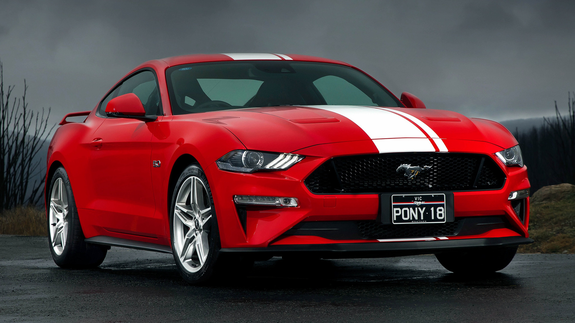 Car Ford Mustang Gt Muscle Car Red Car 1920x1080