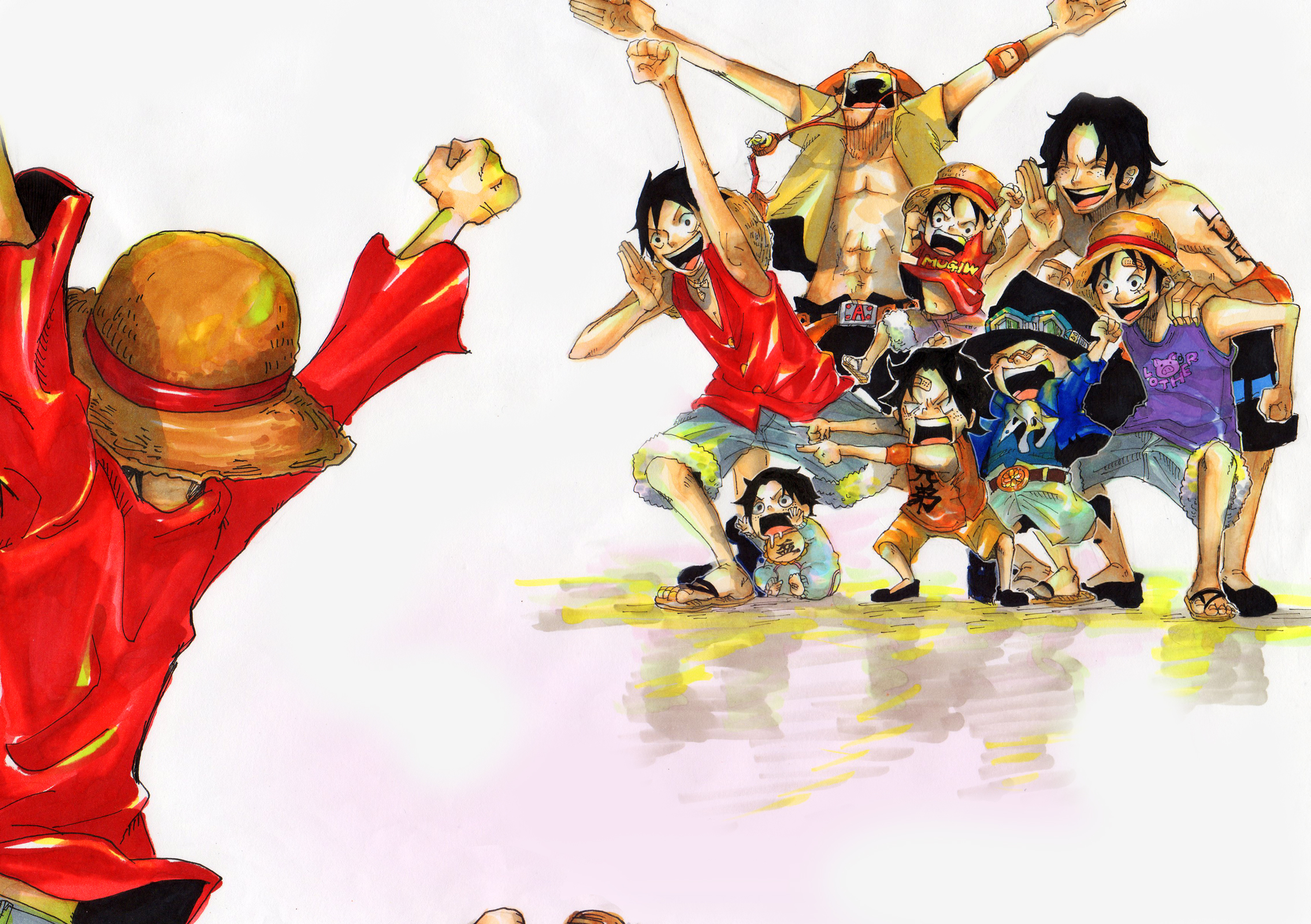 Kid Luffy Ace Sabo, ps4 anime one piece ace HD phone wallpaper | Pxfuel