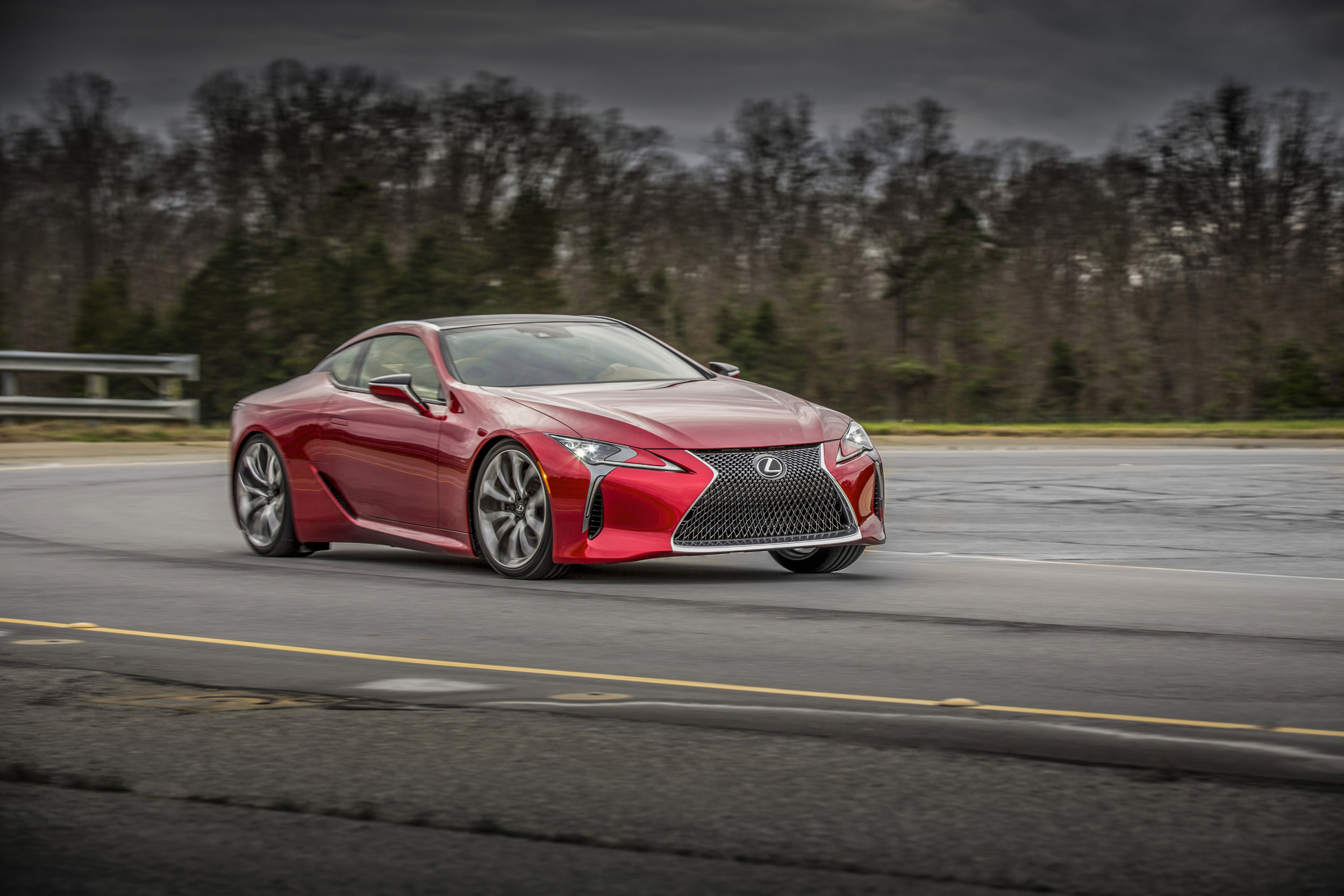 Car Lexus Lexus Lc 500 Red Car Sport Car Vehicle 2500x1667