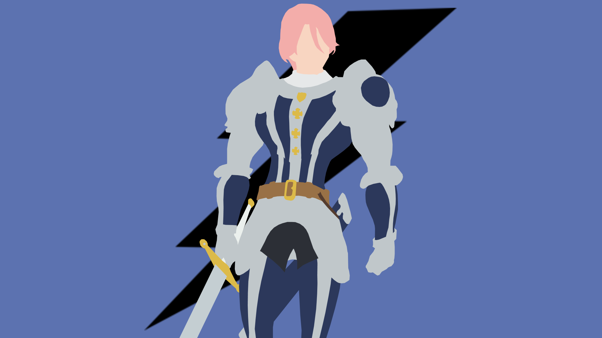 Anime Armor Belt Gilthunder The Seven Deadly Sins Minimalist Pink Hair Sword The Seven Deadly Sins W 2000x1125