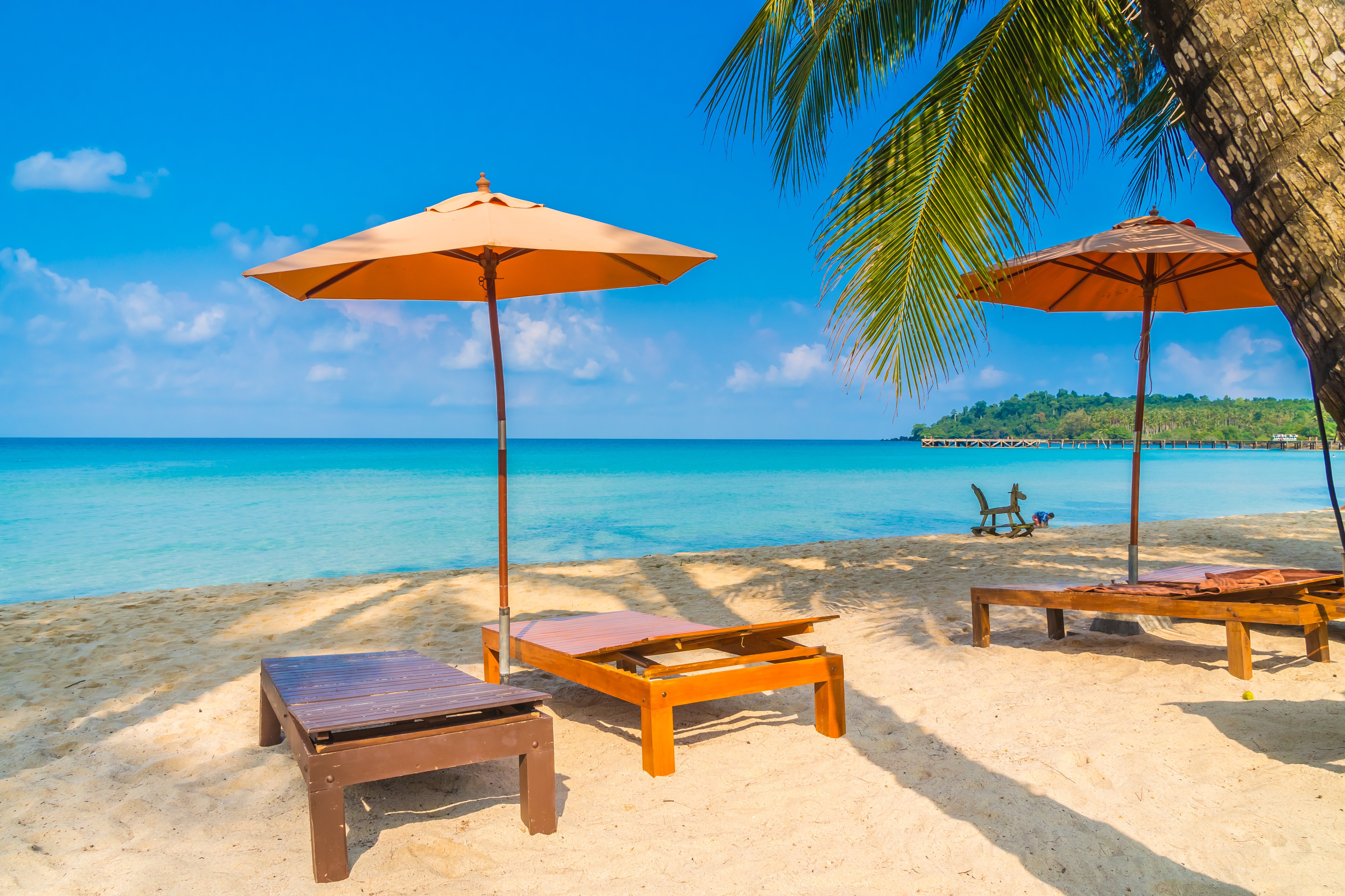 Beach Holiday Horizon Ocean Sand Tropical 6000x4000