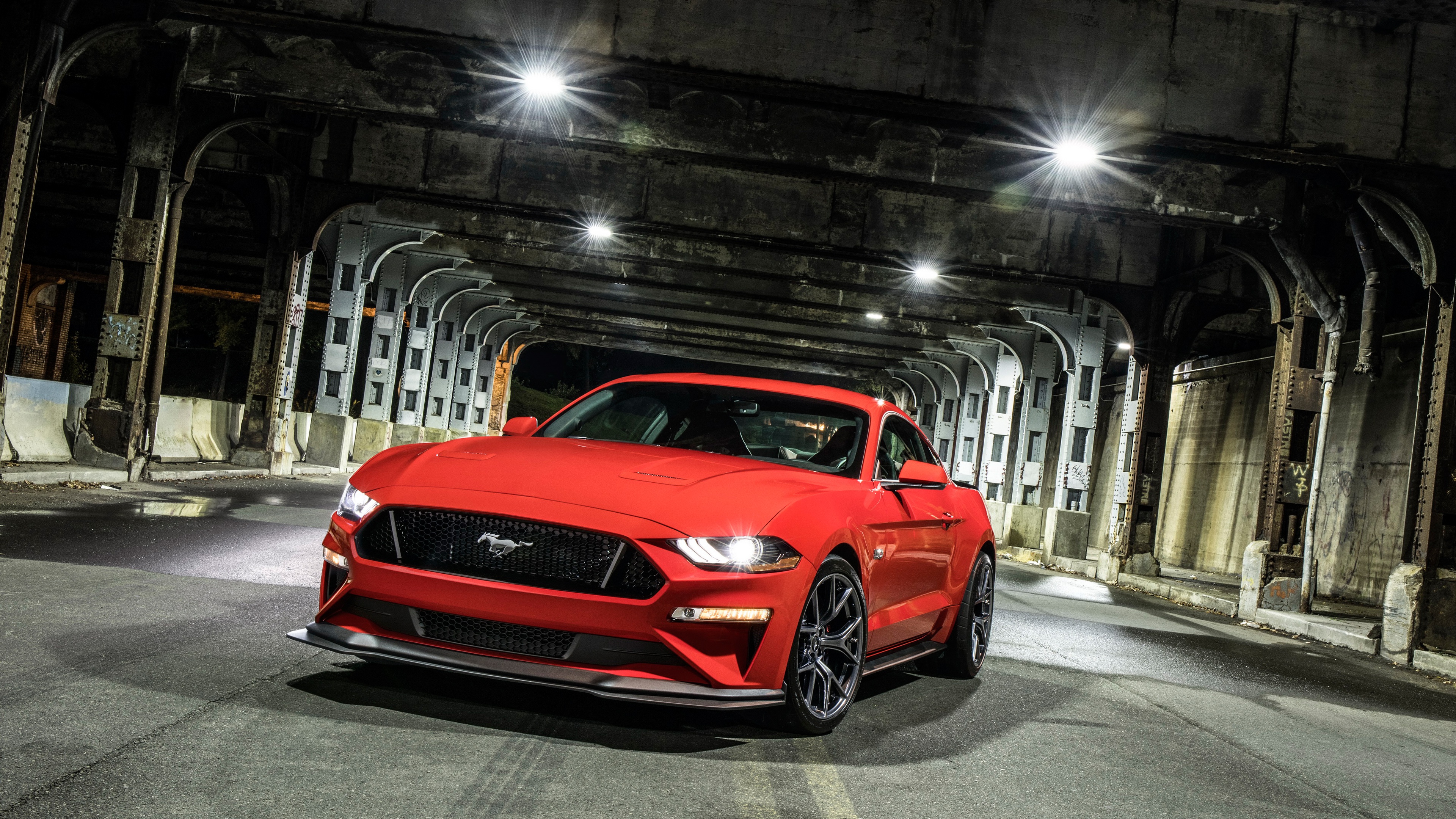 Car Ford Ford Mustang Ford Mustang Gt Muscle Car Red Car Vehicle 3840x2160