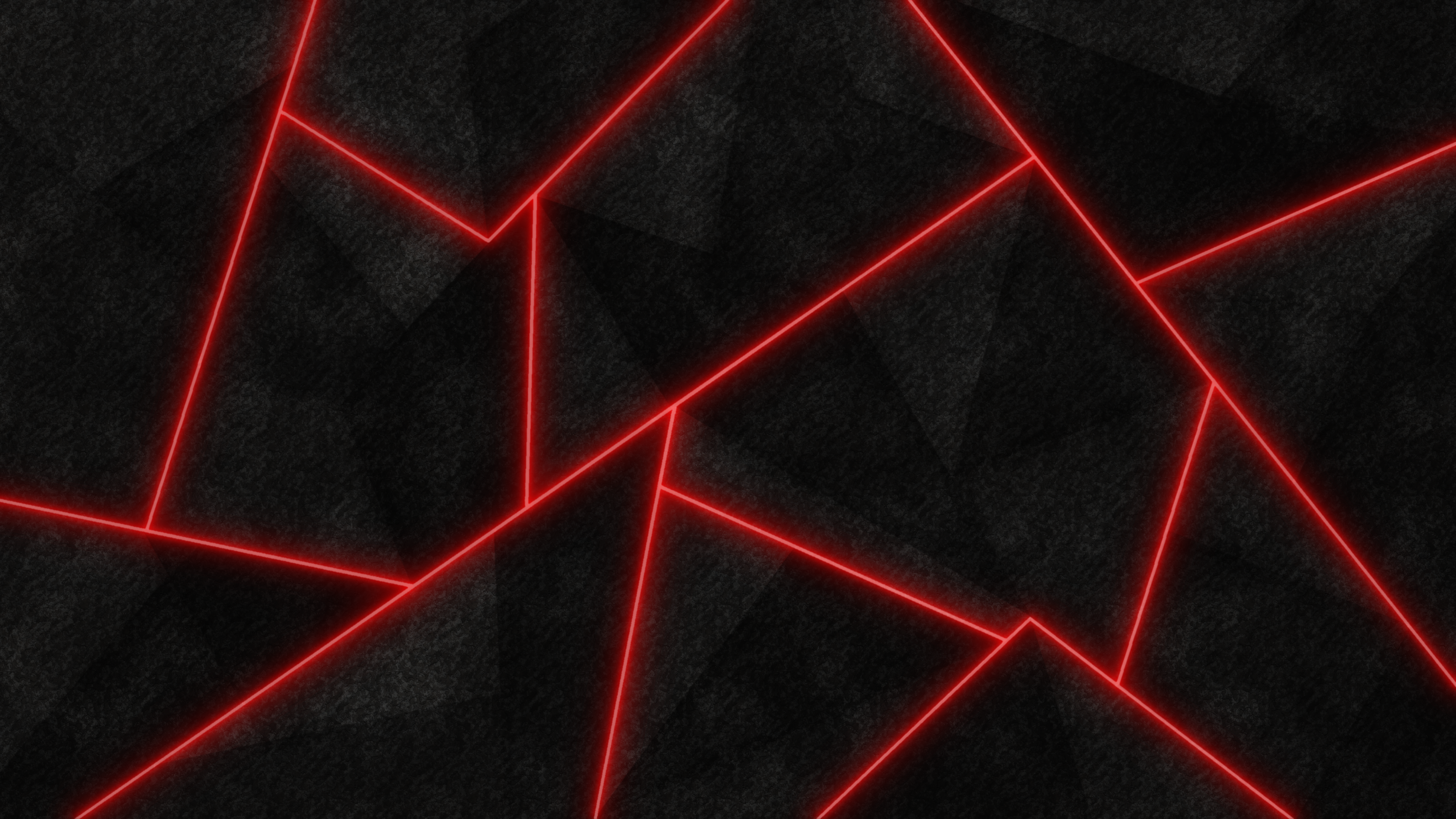Black Red Shapes 7680x4320