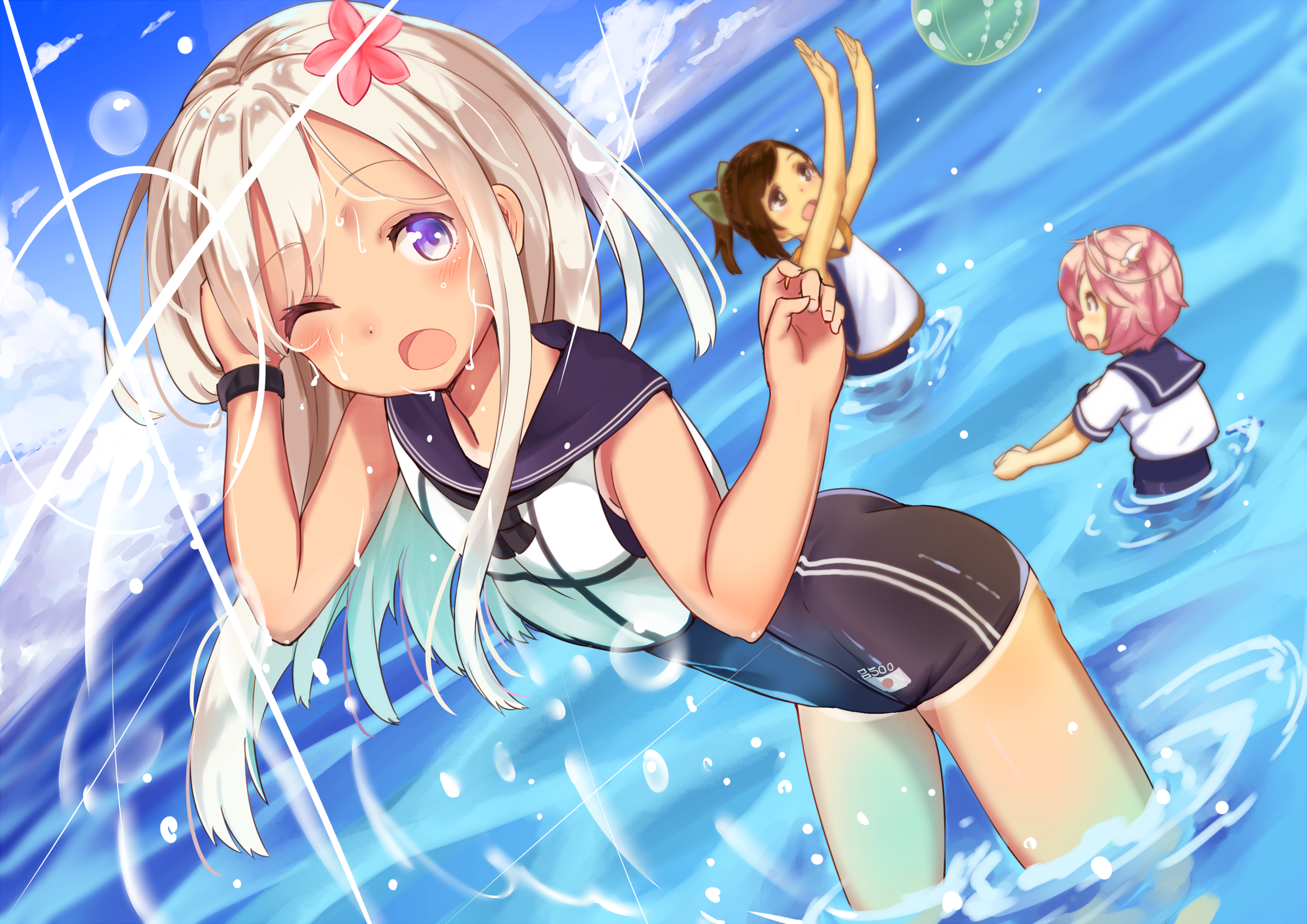 I 401 Kancolle I 58 Kancolle Ro 500 Kancolle 2400x1697