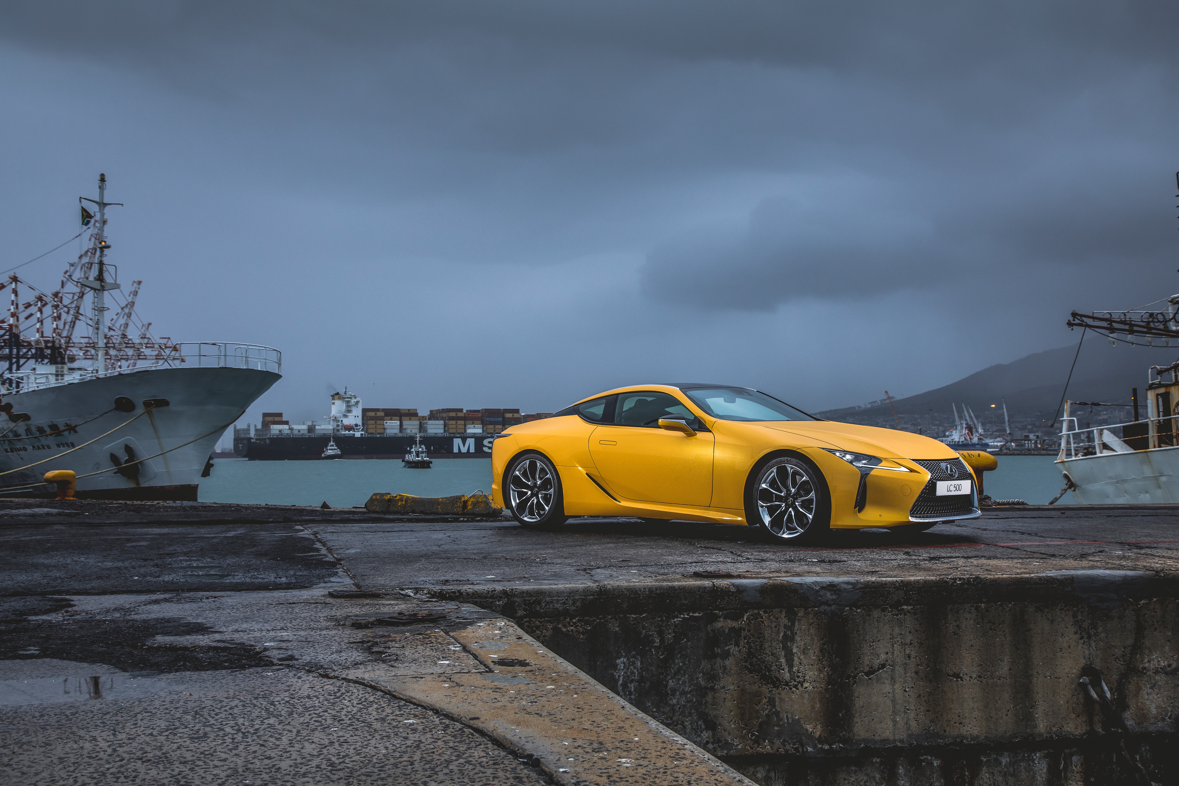 Car Grand Tourer Lexus Lexus Lc 500 Vehicle Yellow Car 4096x2731