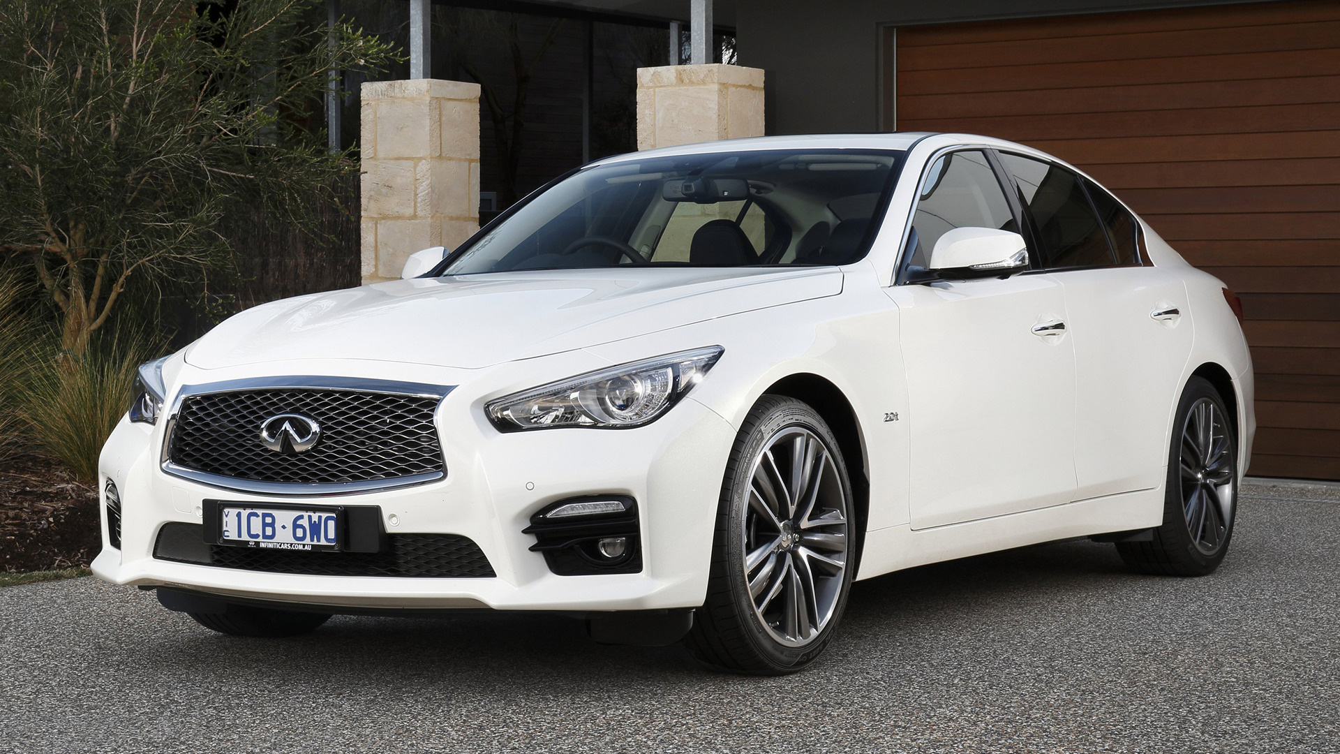 Car Compact Car Infiniti Q50 Luxury Car Sedan White Car 1920x1080