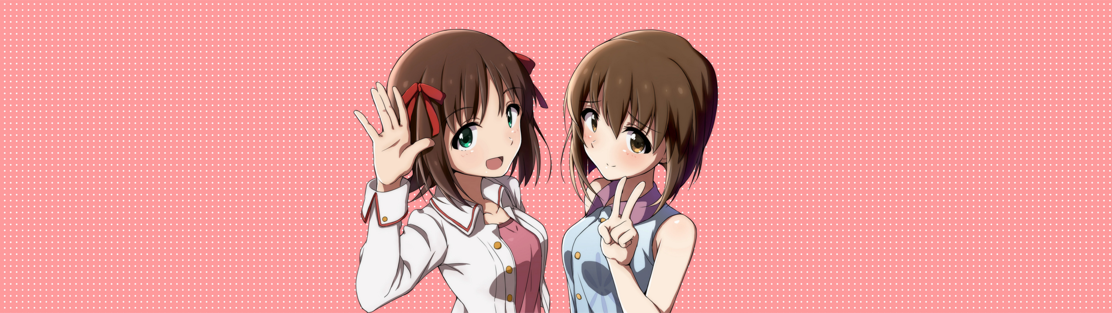 Haruka Amami Yukiho Hagiwara 3840x1080