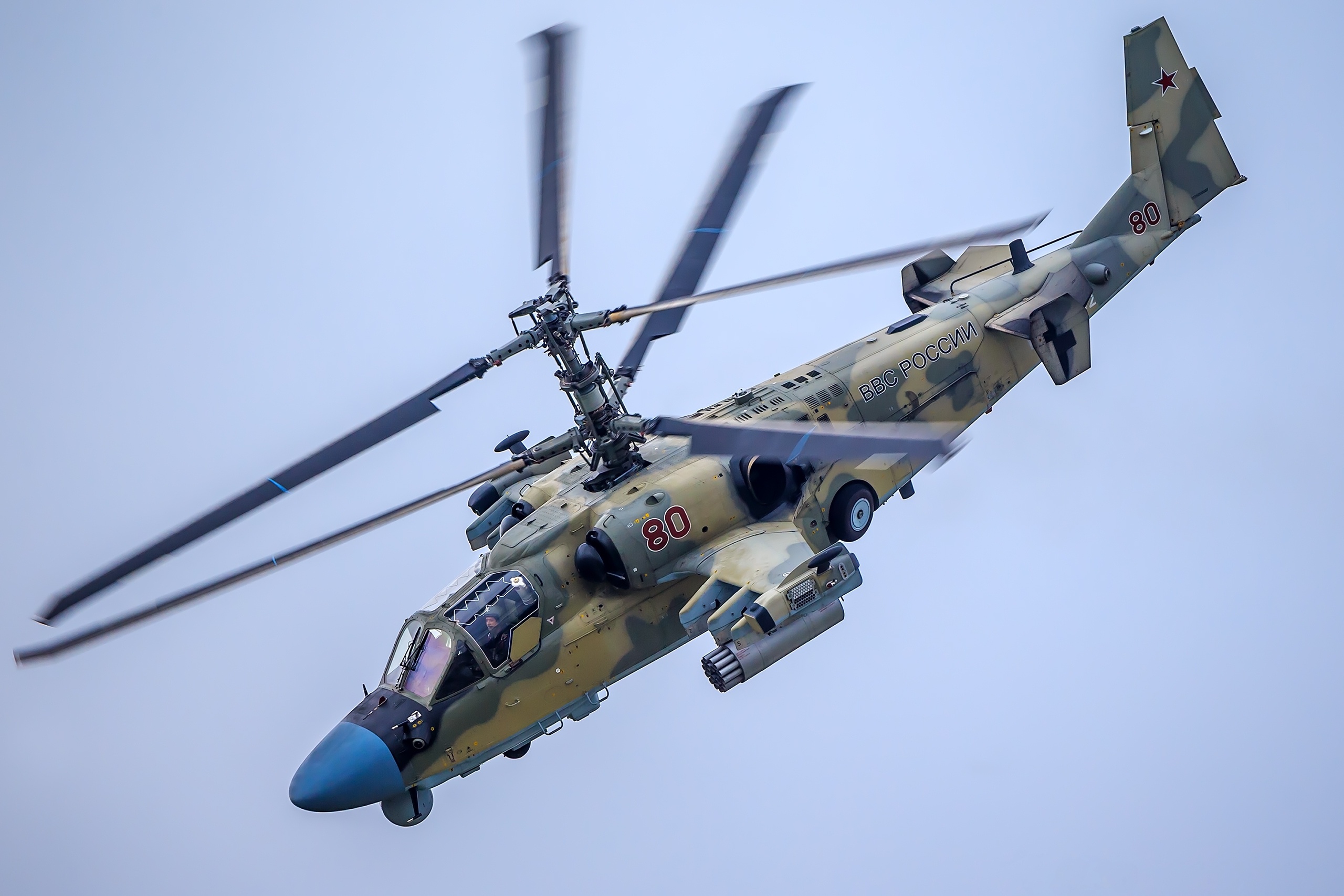 Aircraft Attack Helicopter Helicopter Kamov Ka 52 Alligator 2560x1707