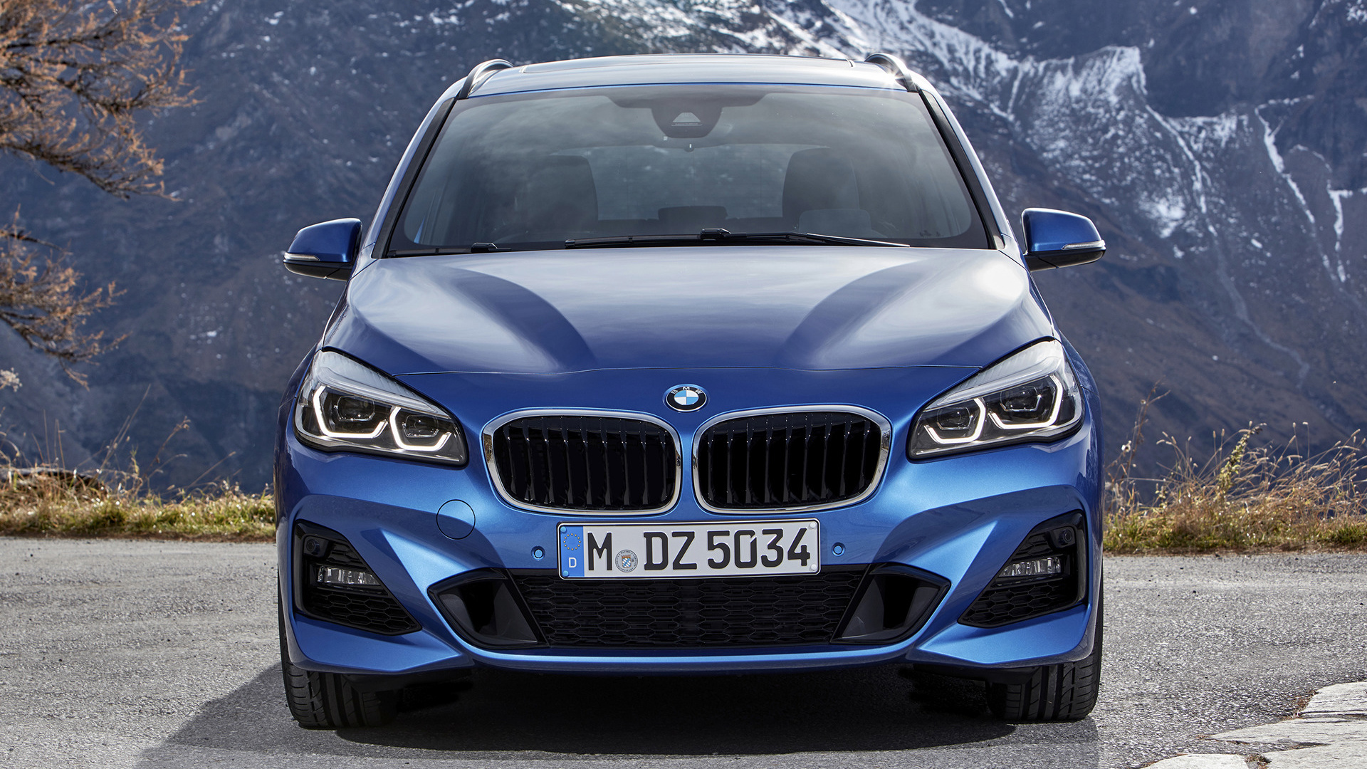 Bmw 220i Gran Tourer M Sport Blue Car Car Compact Mpv Luxury Car 1920x1080