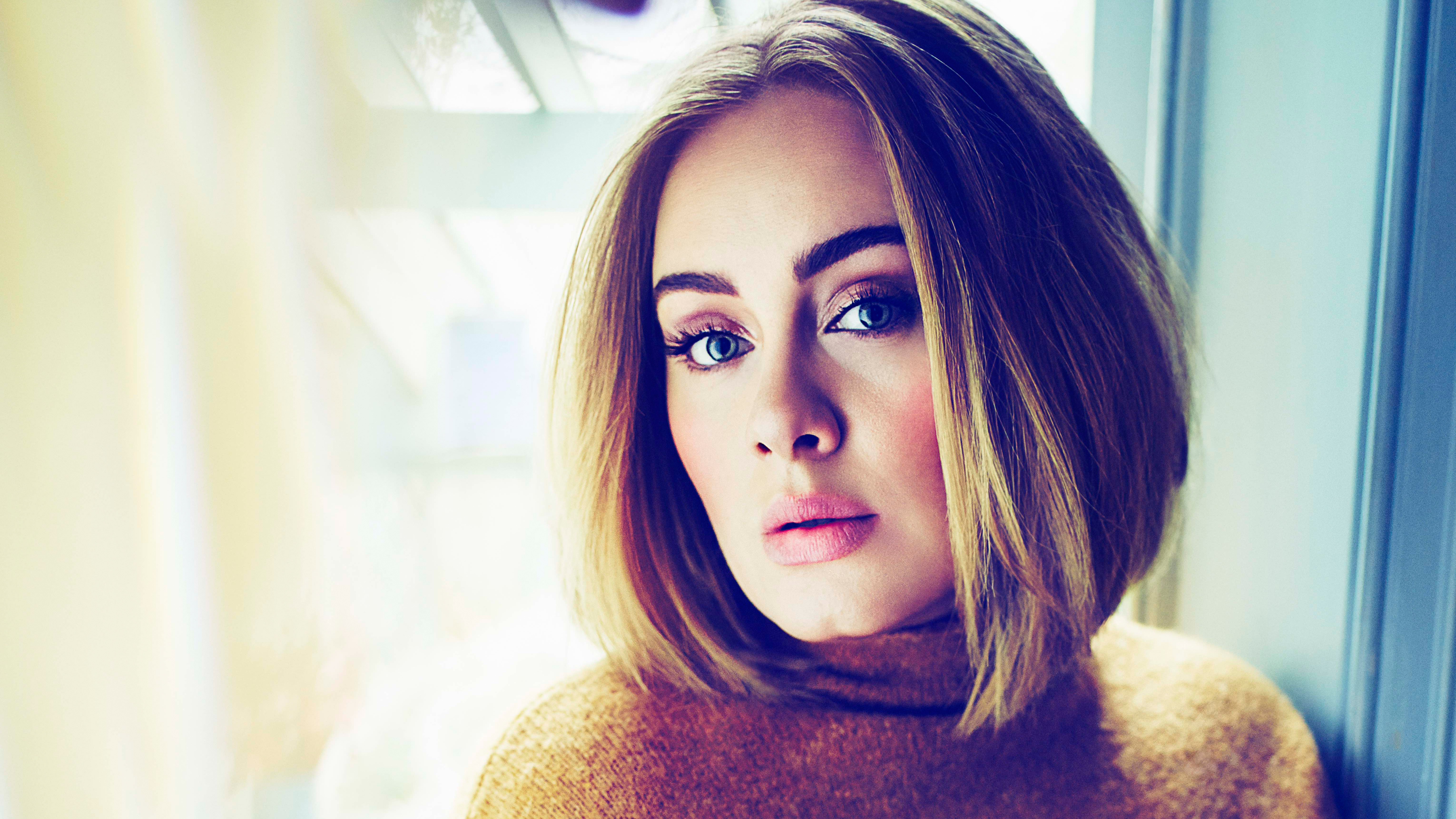 Adele Blonde British English Green Eyes Singer 6120x3443