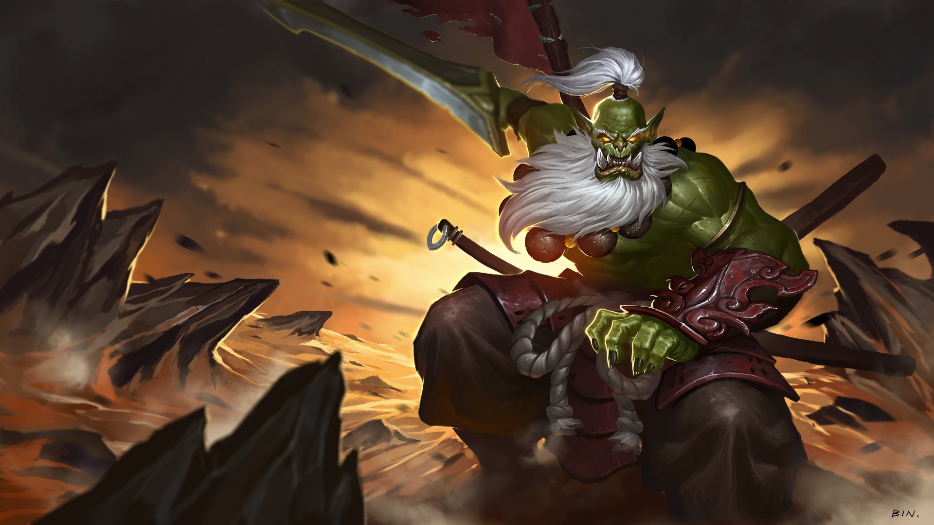 Orc Sword Warrior World Of Warcraft 1920x1080
